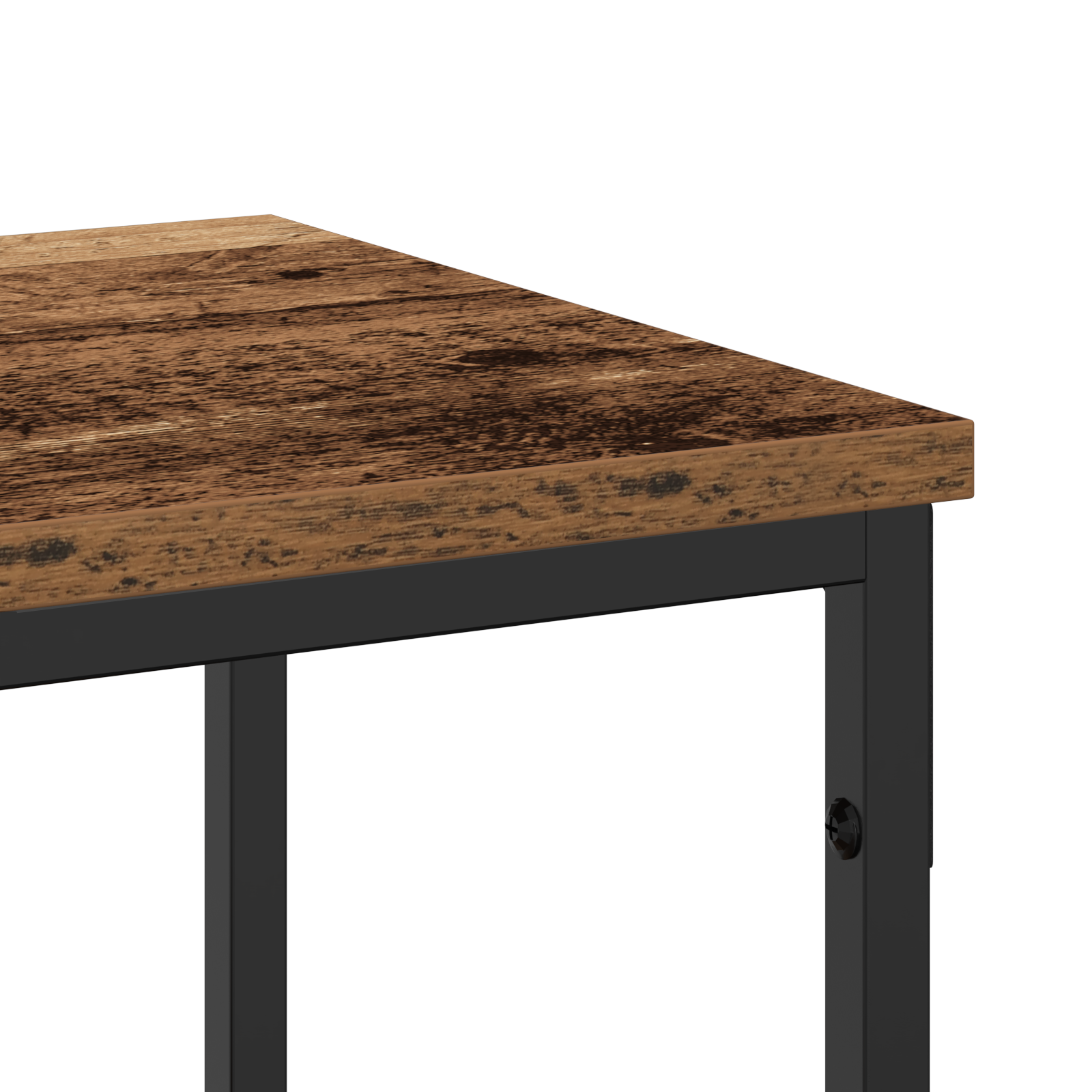 Console Table Old Wood 200x30x75 cm Engineered Wood and Steel - Image 8