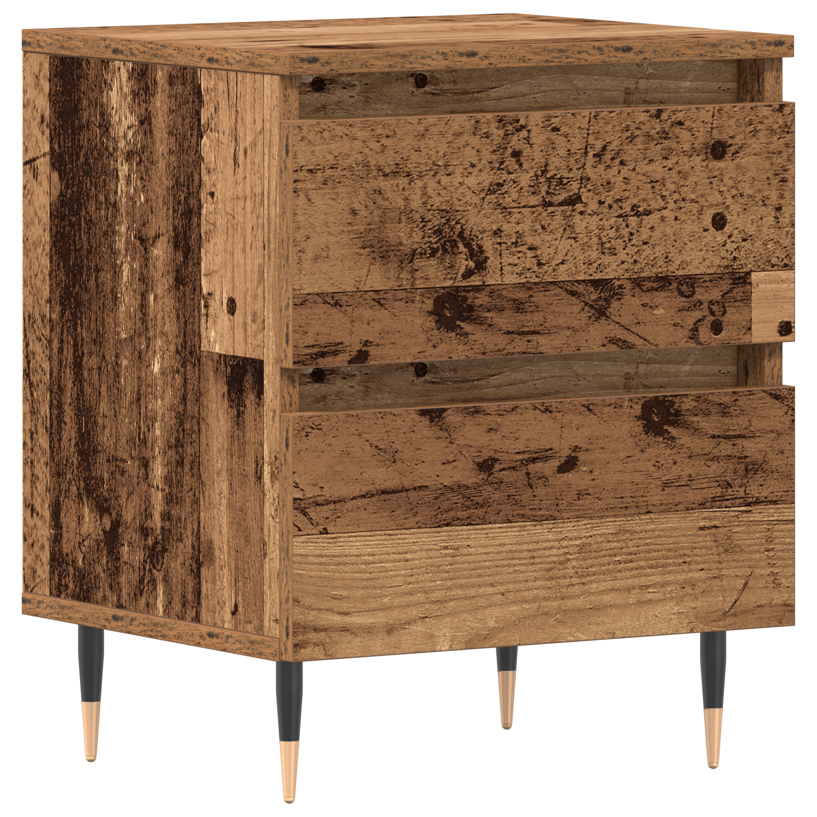 Bedside Cabinet Old Wood 40x35x50 cm Engineered Wood - Image 2