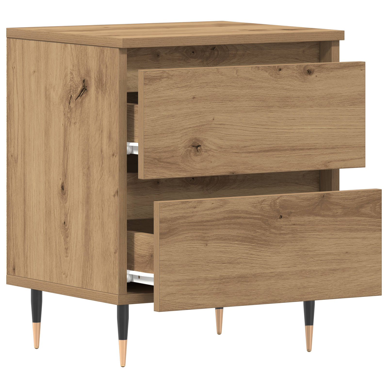 Bedside Cabinets 2 pcs Artisan Oak 40x35x50 cm Engineered Wood - Image 5