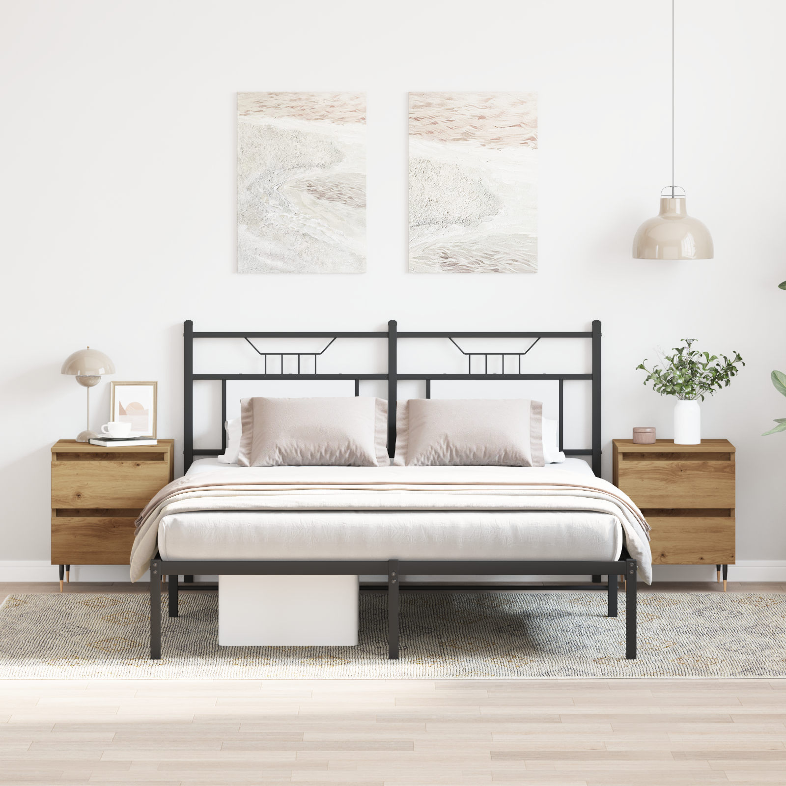 Bedside Cabinets 2 pcs Artisan Oak 40x35x50 cm Engineered Wood