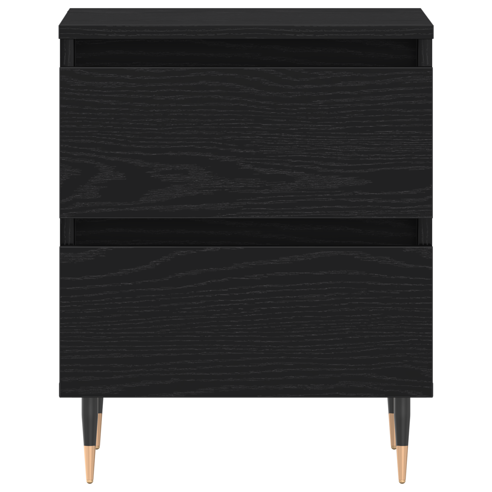 Bedside Cabinet Black Oak 40x35x50 cm Engineered Wood - Image 6