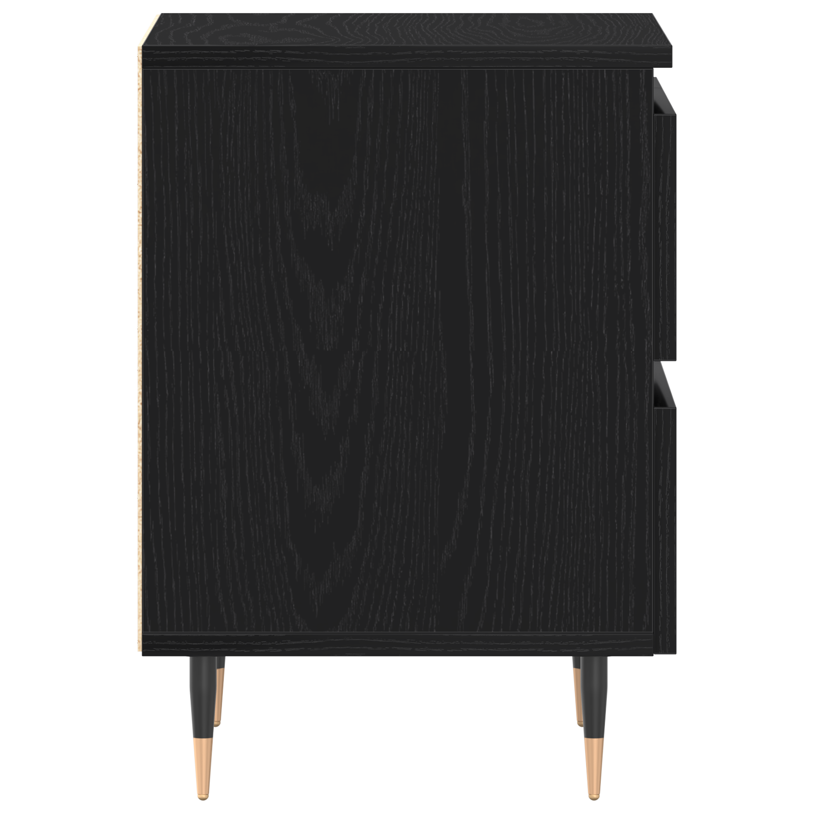 Bedside Cabinet Black Oak 40x35x50 cm Engineered Wood - Image 7