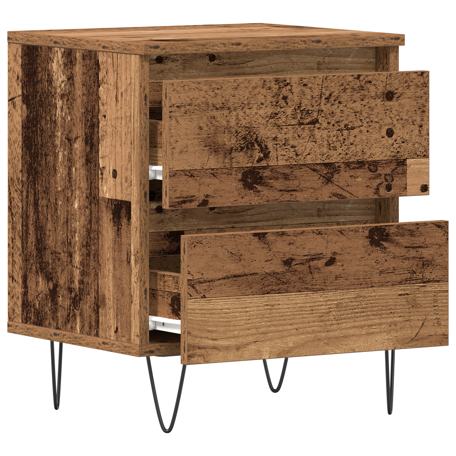Bedside Cabinet Old Wood 40x35x50 cm Engineered Wood - Image 5
