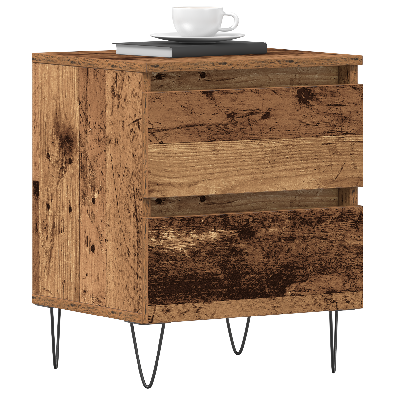 Bedside Cabinets 2 pcs Old Wood 40x35x50 cm Engineered Wood - Image 3