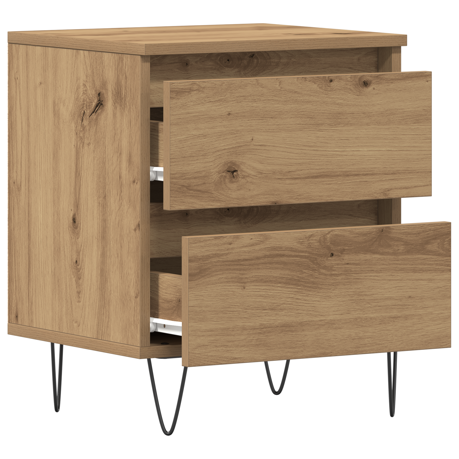 Bedside Cabinets 2 pcs Artisan Oak 40x35x50 cm Engineered Wood - Image 5