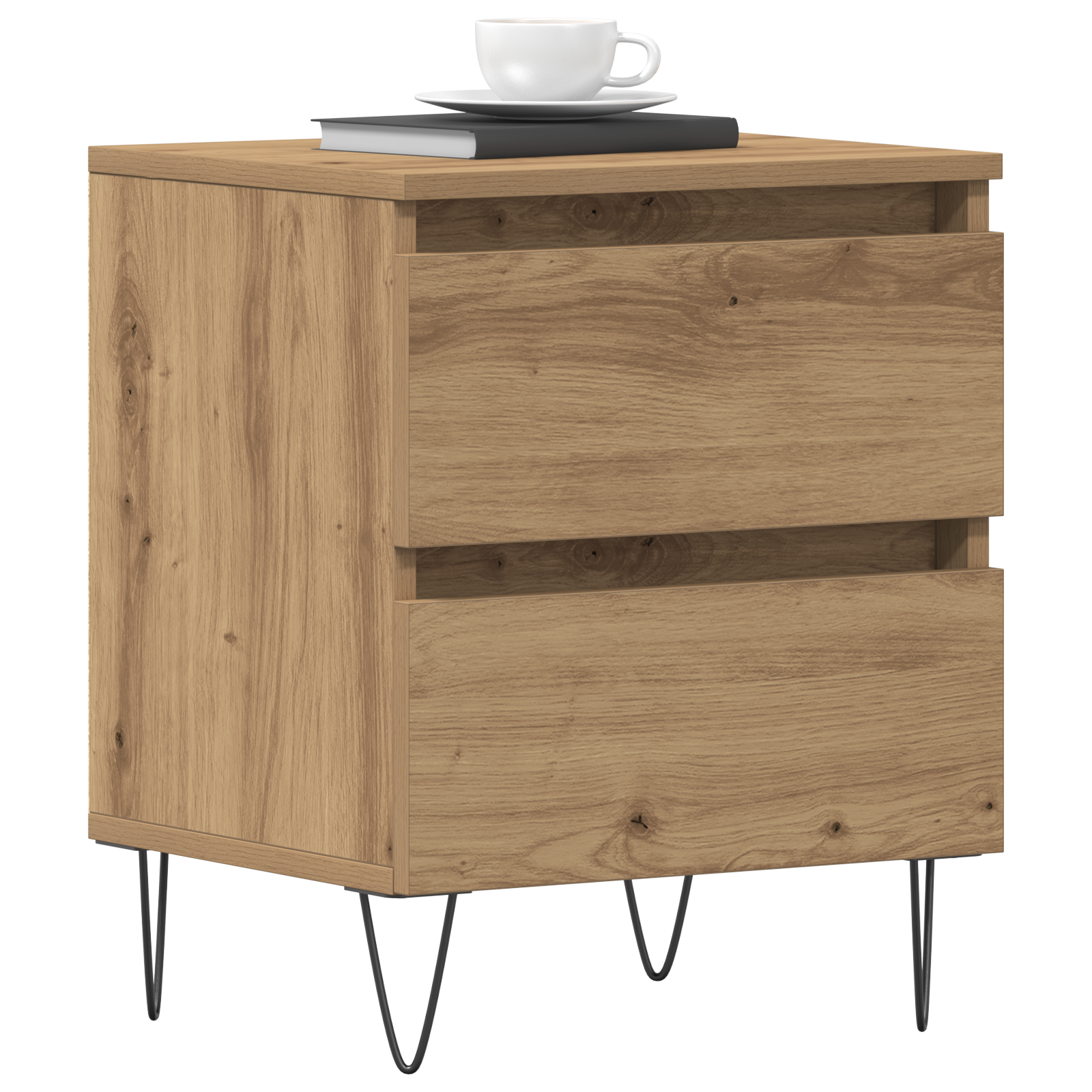 Bedside Cabinets 2 pcs Artisan Oak 40x35x50 cm Engineered Wood - Image 3