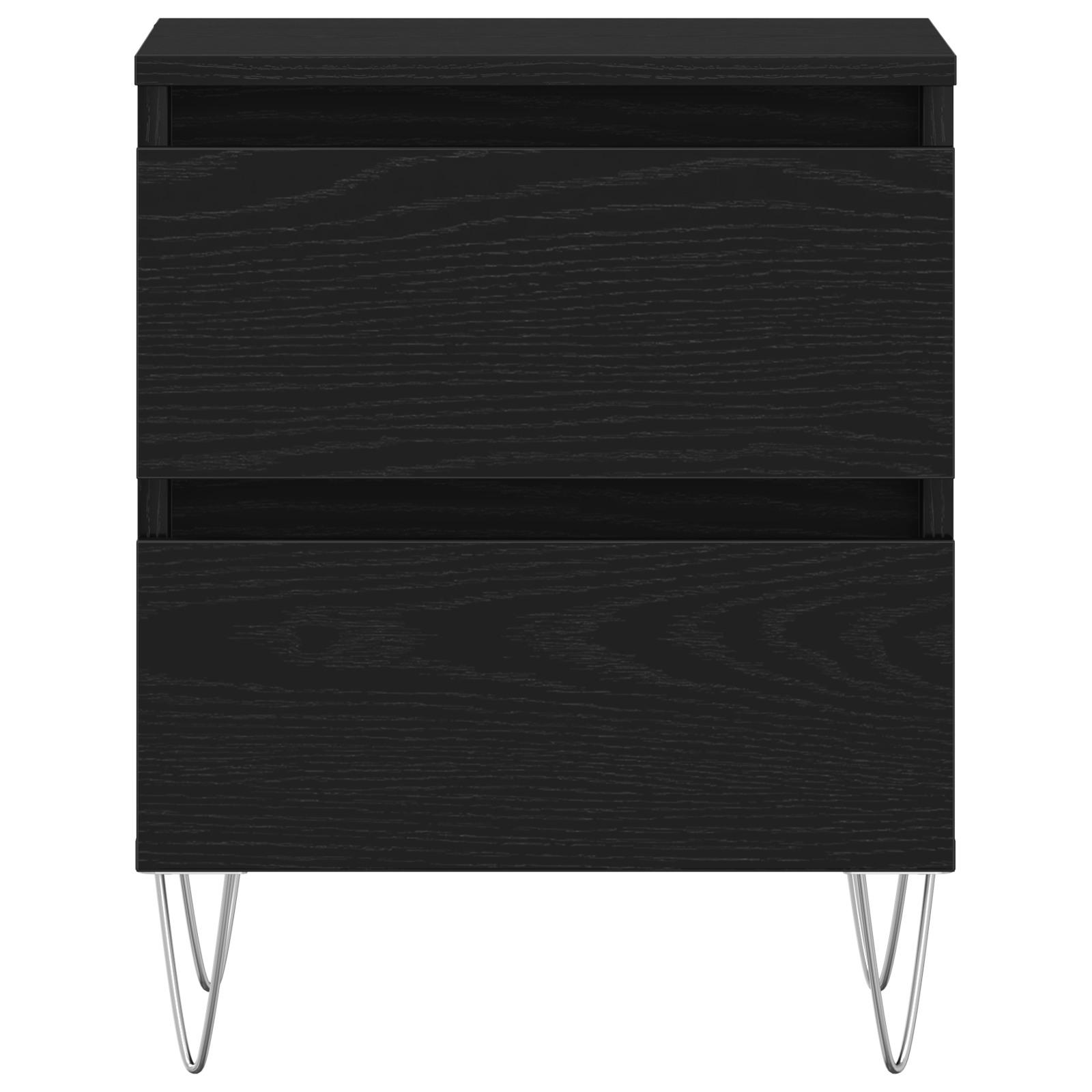 Bedside Cabinet Black Oak 40x35x50 cm Engineered Wood - Image 6