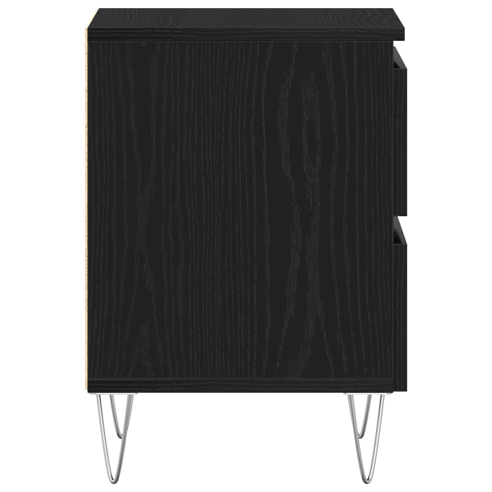 Bedside Cabinet Black Oak 40x35x50 cm Engineered Wood - Image 7
