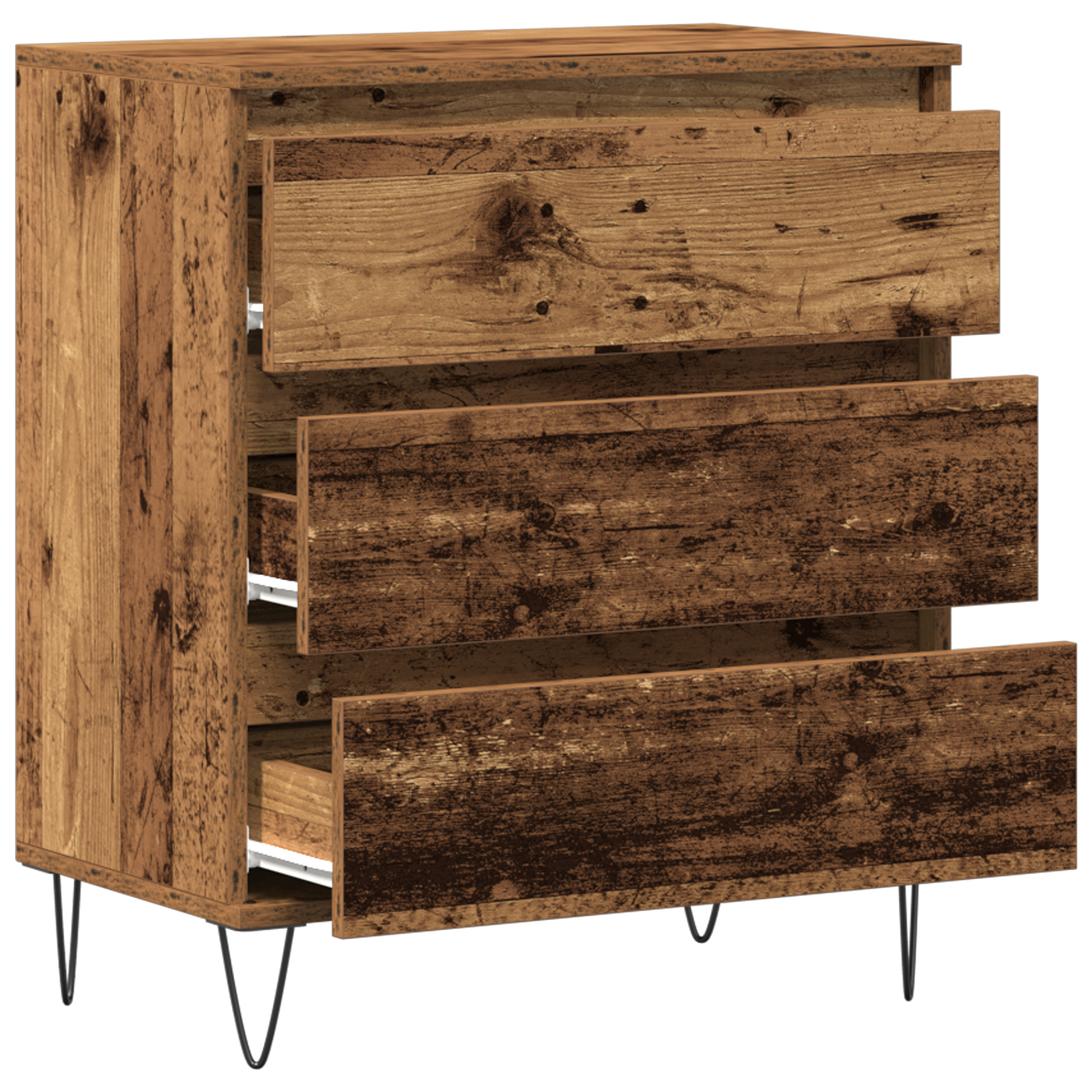 Sideboard with Drawers Old Wood 60x35x70 cm Engineered Wood - Image 5