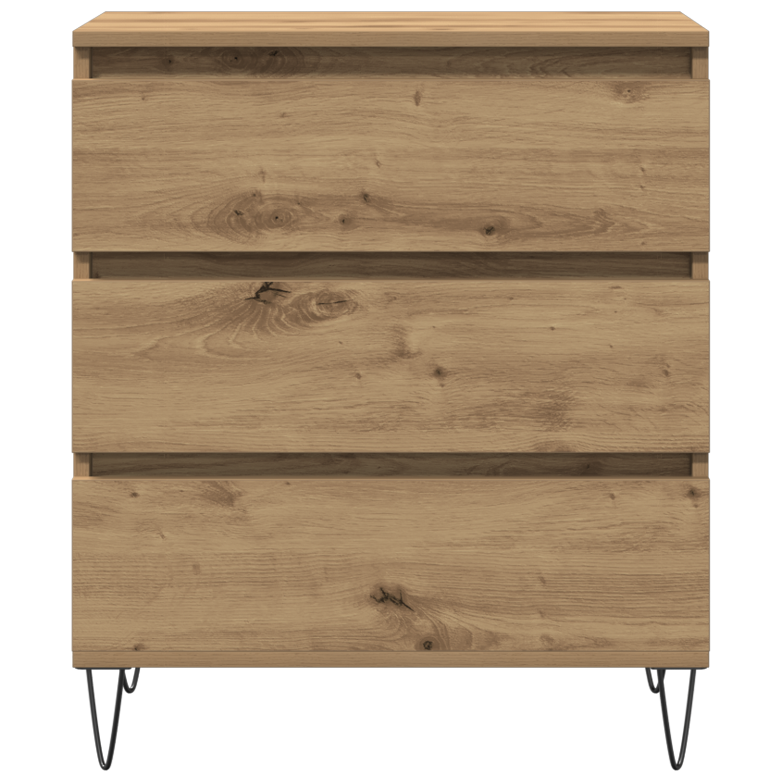 Sideboard with Drawers Artisan Oak 60x35x70 cm Engineered Wood - Image 6
