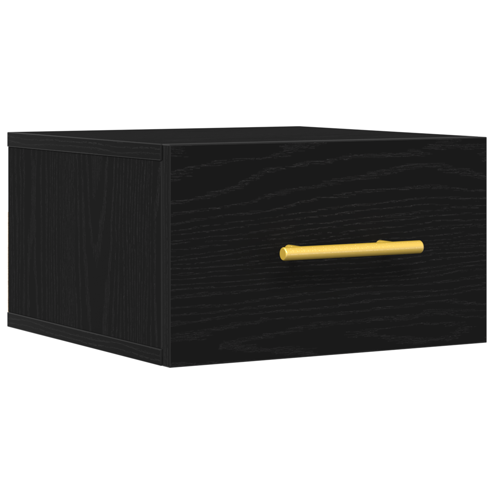 Bedside Cabinet Wall-Mounted Black Oak 35x35x20 cm - Image 2