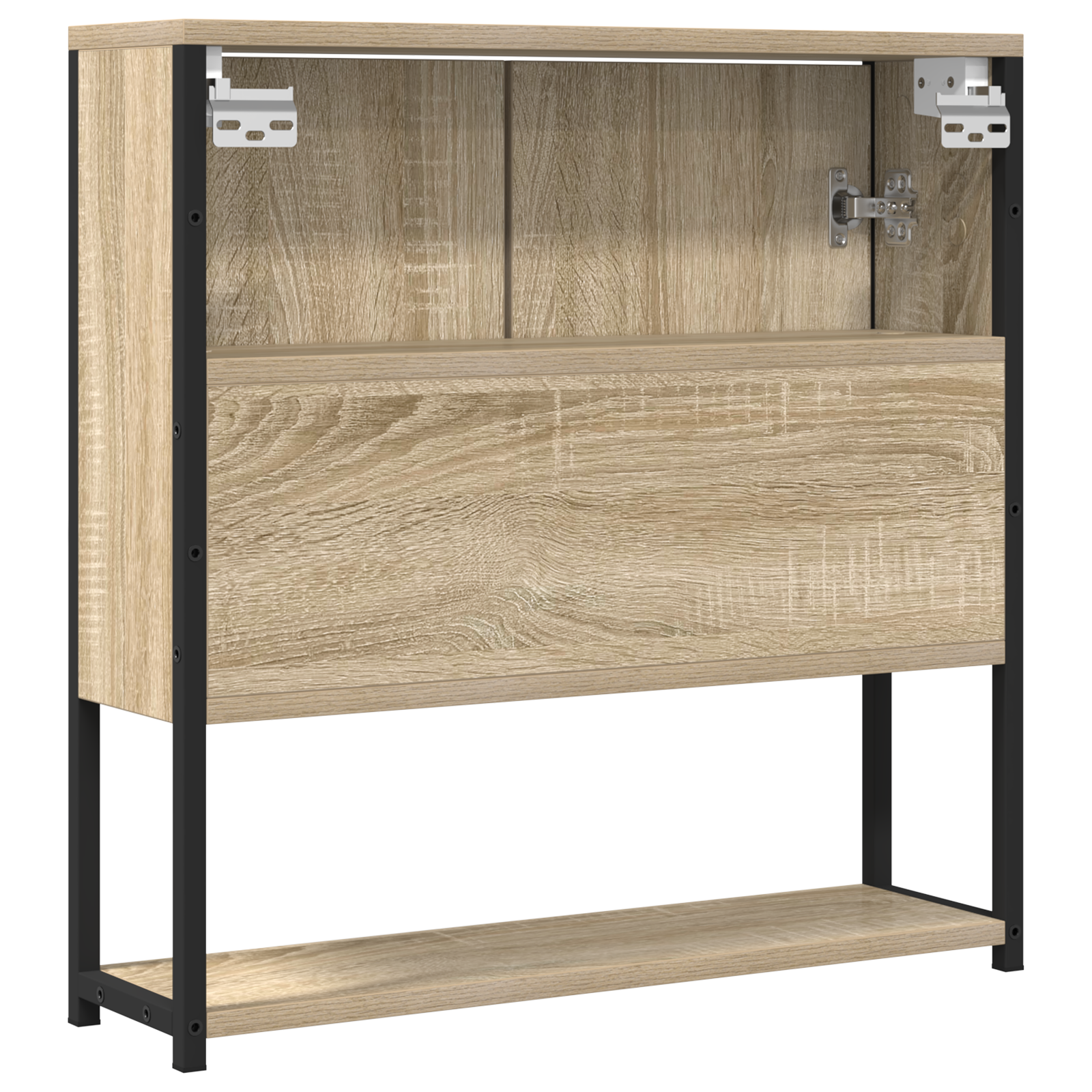 Bathroom Mirror Cabinet Sonoma Oak 60x16x60 cm Engineered Wood - Image 7