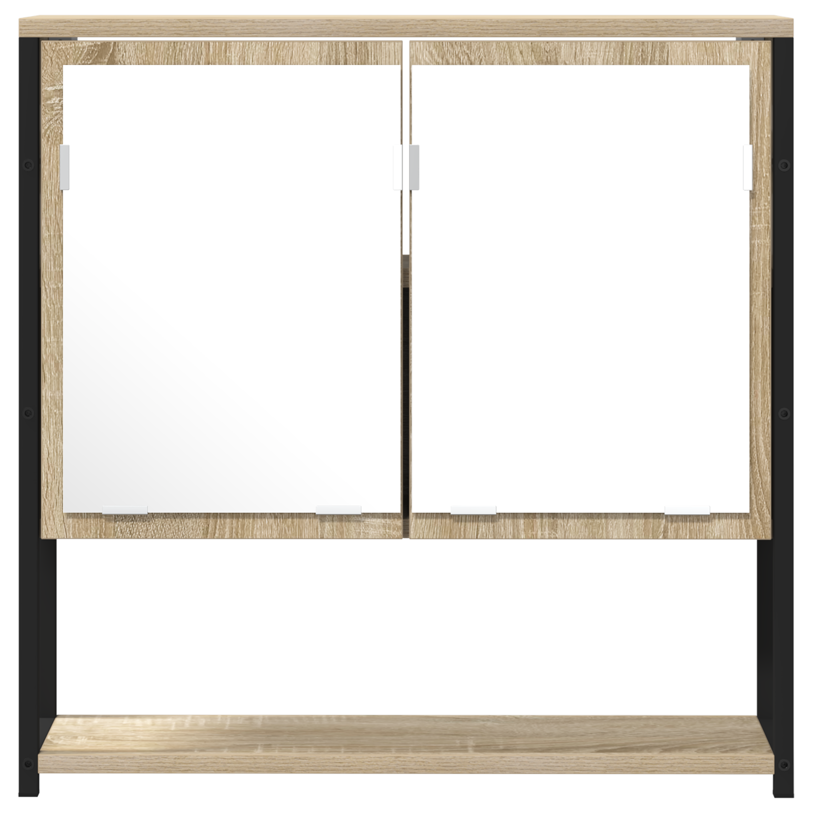 Bathroom Mirror Cabinet Sonoma Oak 60x16x60 cm Engineered Wood - Image 5