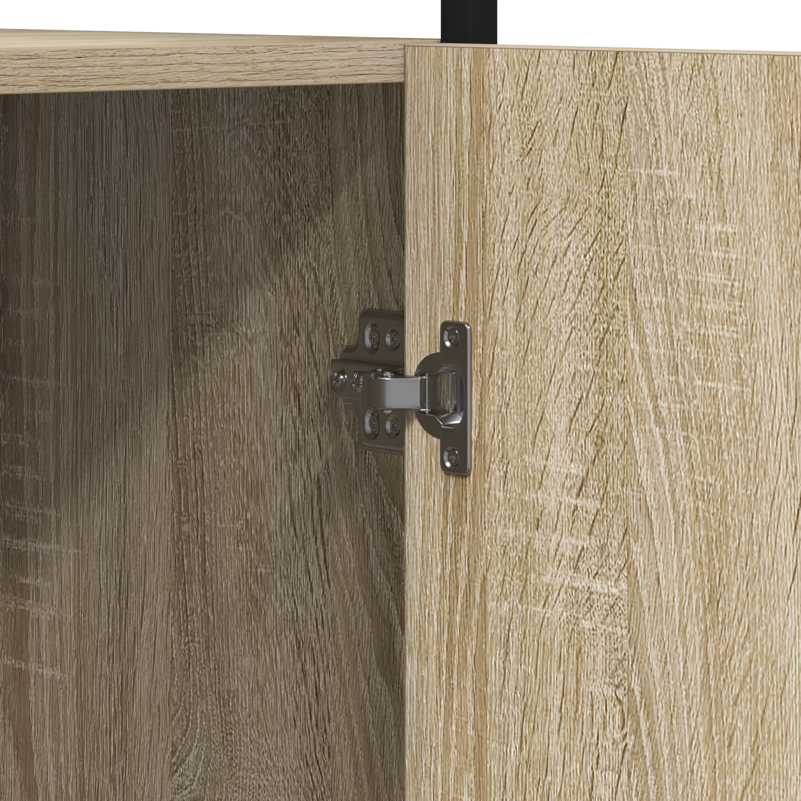 Bathroom Cabinet Sonoma Oak 33x33x185,5 cm Engineered Wood - Image 8