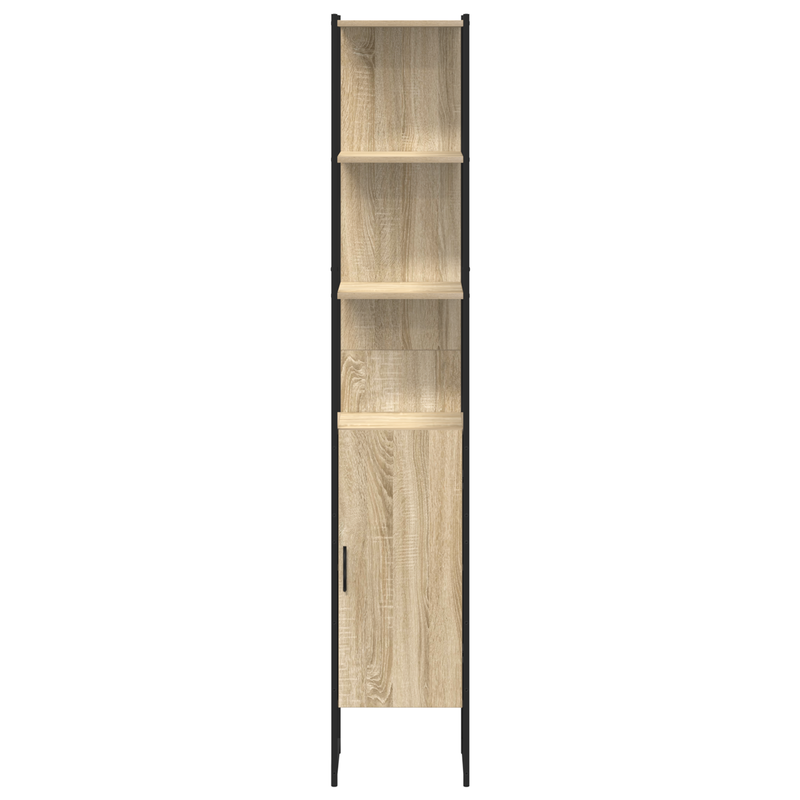 Bathroom Cabinet Sonoma Oak 33x33x185,5 cm Engineered Wood - Image 5