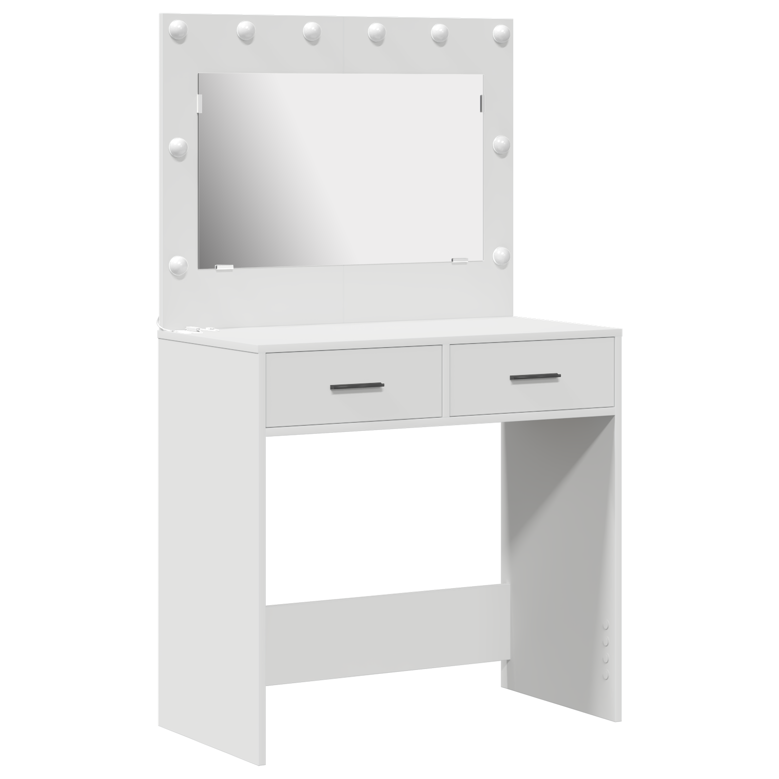 Vanity Table with LED Lights - White, 78.5 x 41 x 135 cm - Image 2