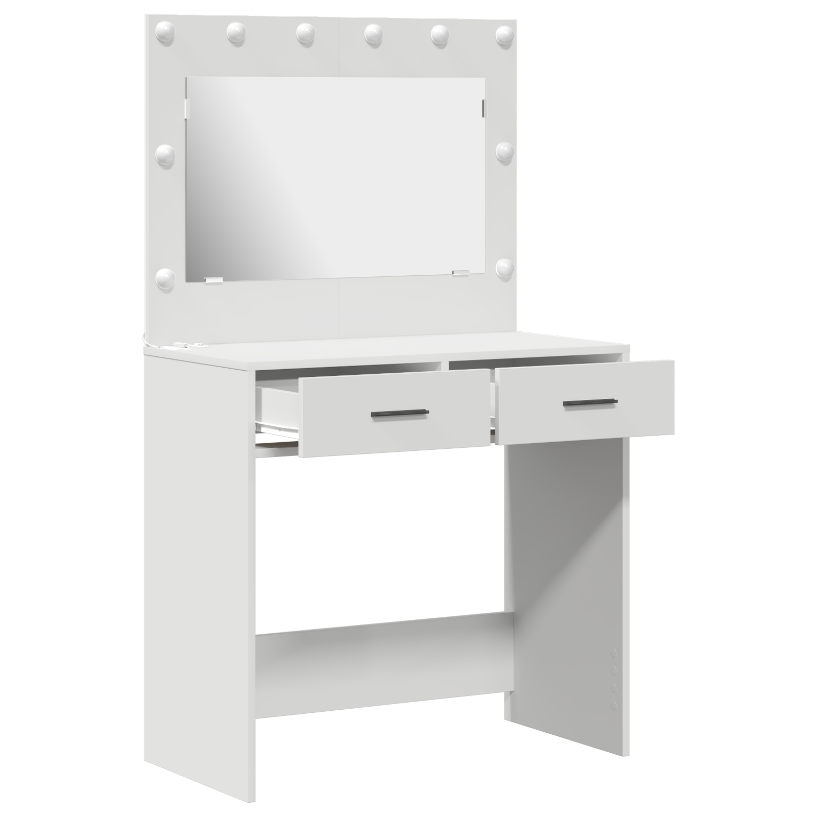 Vanity Table with LED Lights - White, 78.5 x 41 x 135 cm - Image 4