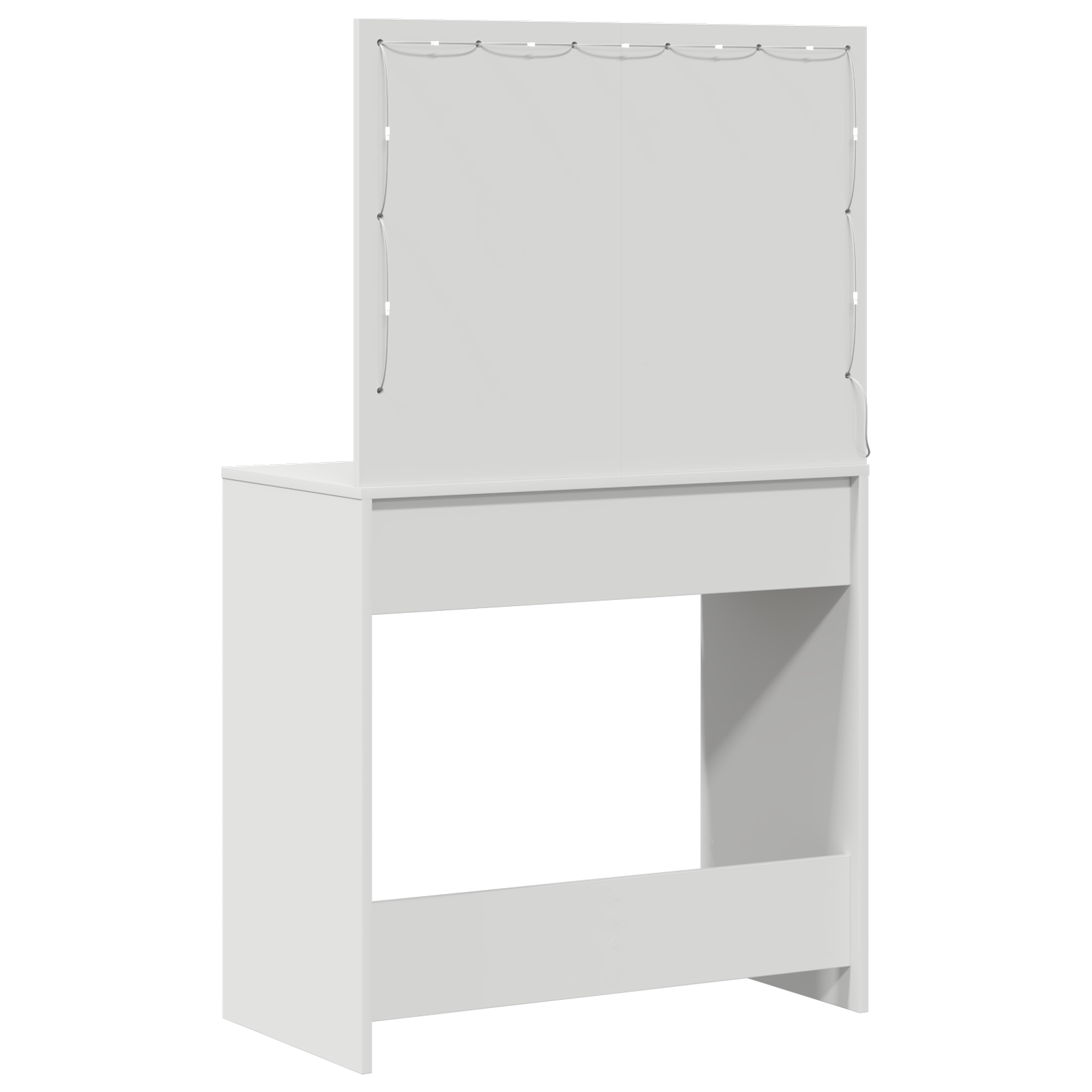 Vanity Table with LED Lights - White, 78.5 x 41 x 135 cm - Image 7