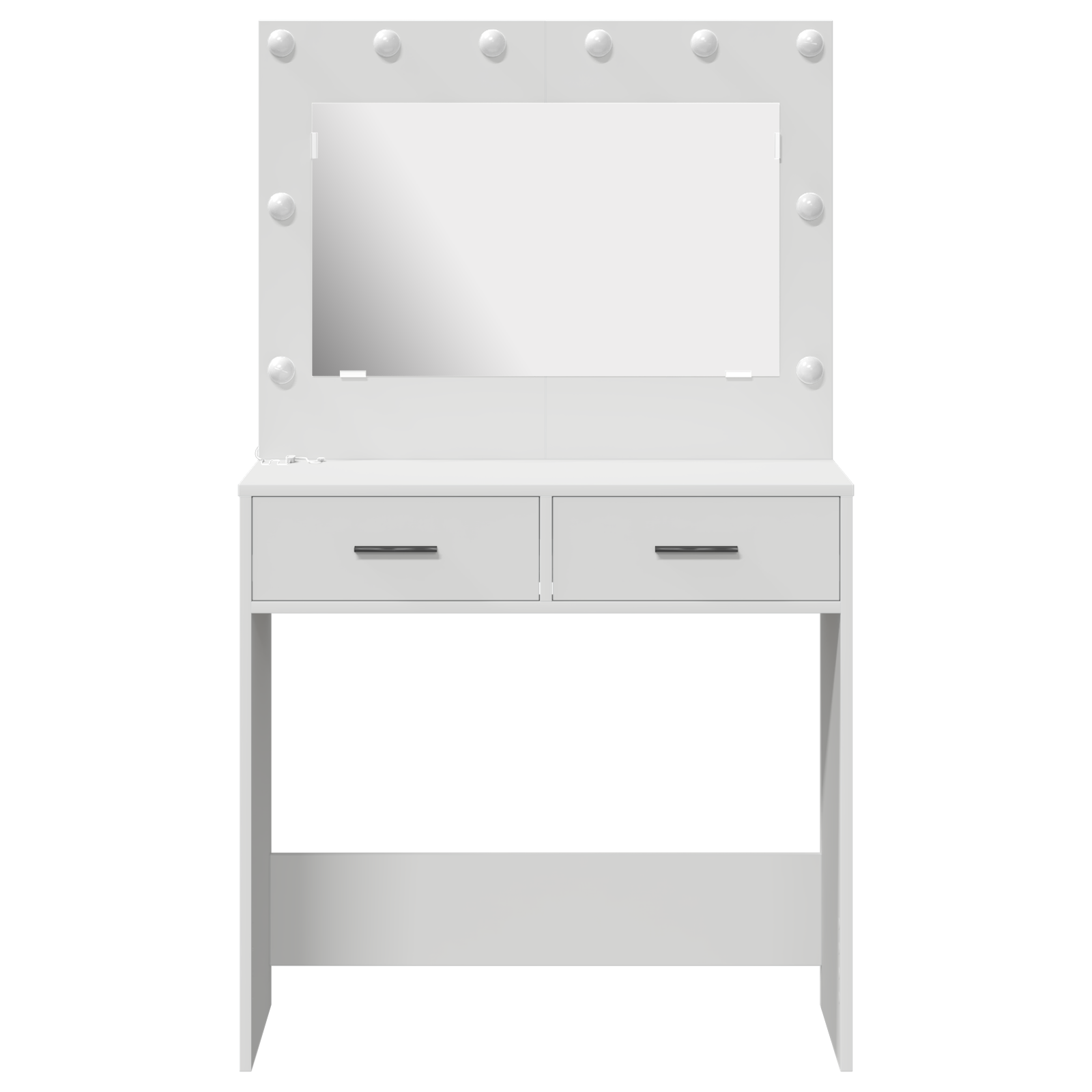 Vanity Table with LED Lights - White, 78.5 x 41 x 135 cm - Image 5