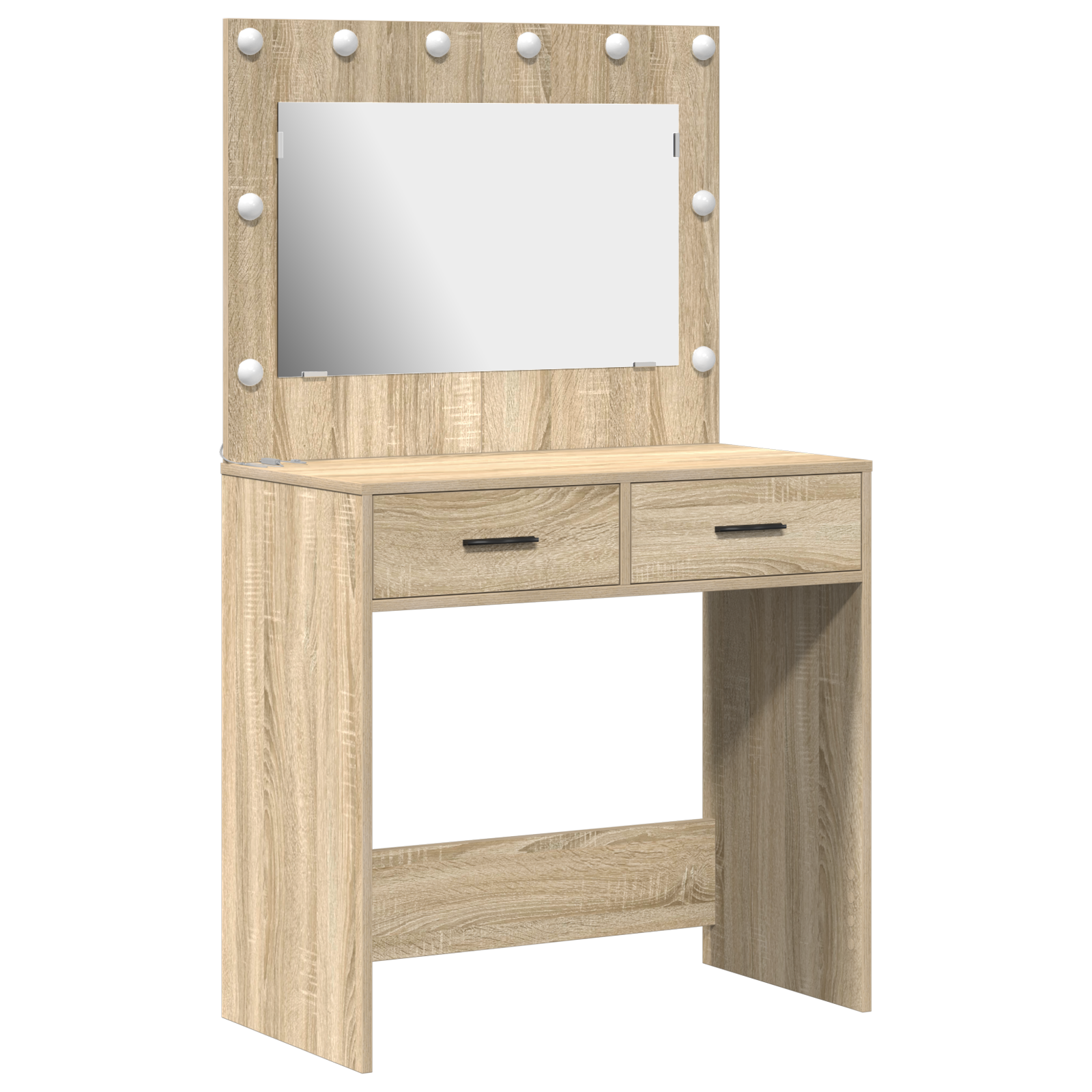 Thumbnail - vidaXL Schminktisch Sonoma Eiche 78,5 x 41 x 135 cm Holzwerkstoff