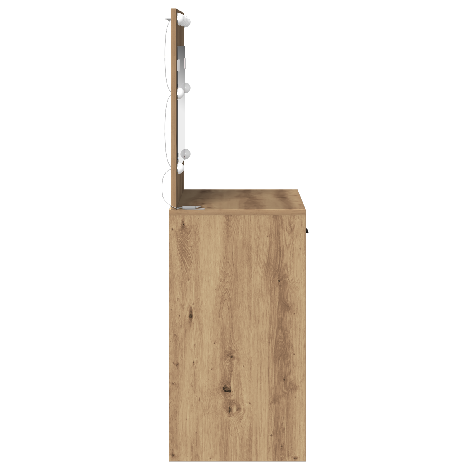 Dressing Table with LED Lights Artisan Oak 78.5x41x135 cm - Image 6