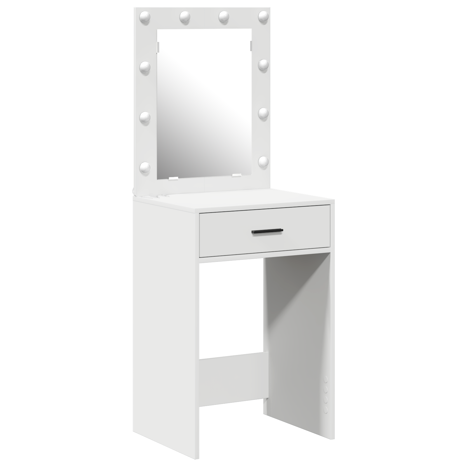 Meigisoe sahtliga peegliga Valge 50 x 41 x 135 cm Tehispuit - Image 2