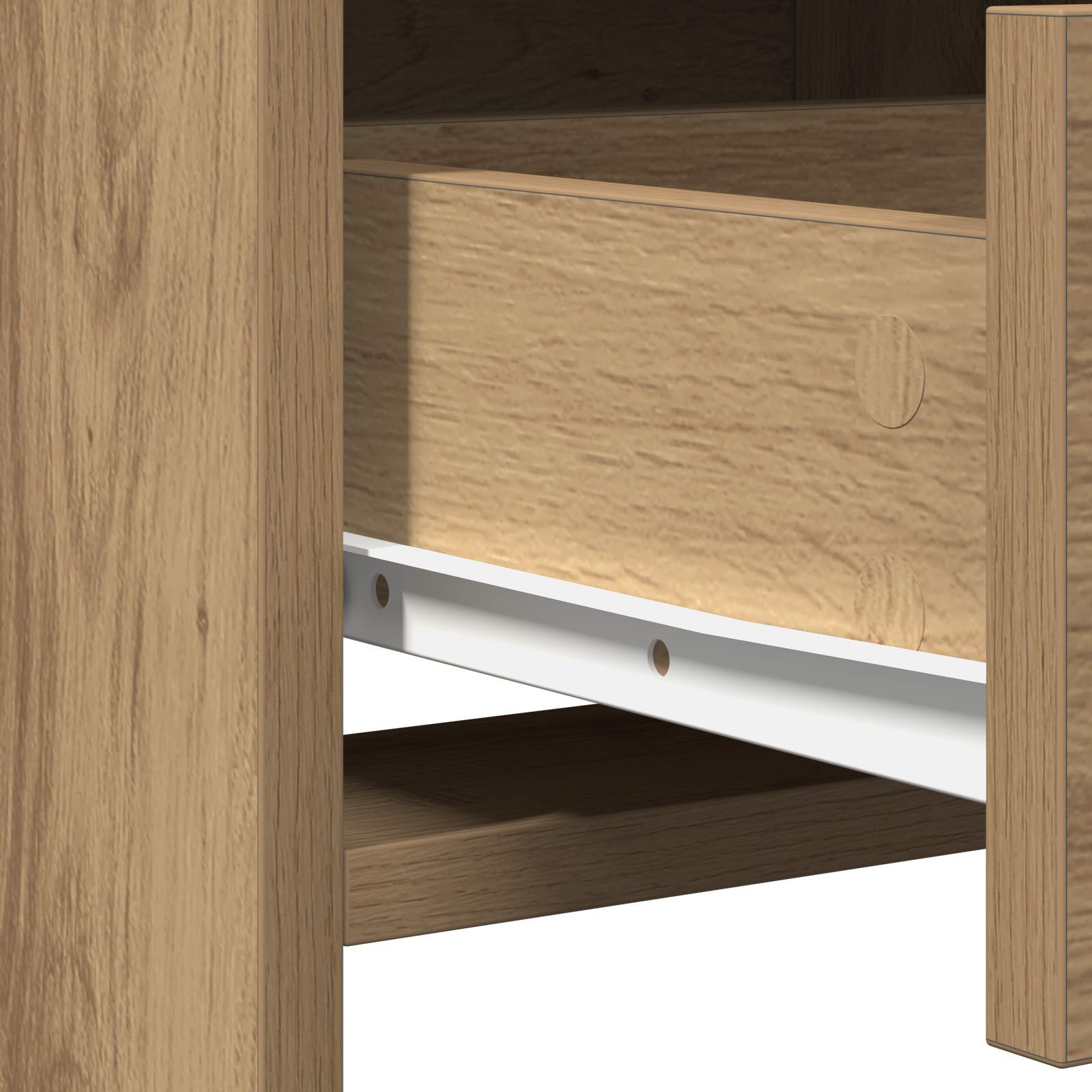 Dressing Table with LED Lights Artisan Oak 50x41x135 cm - Image 10