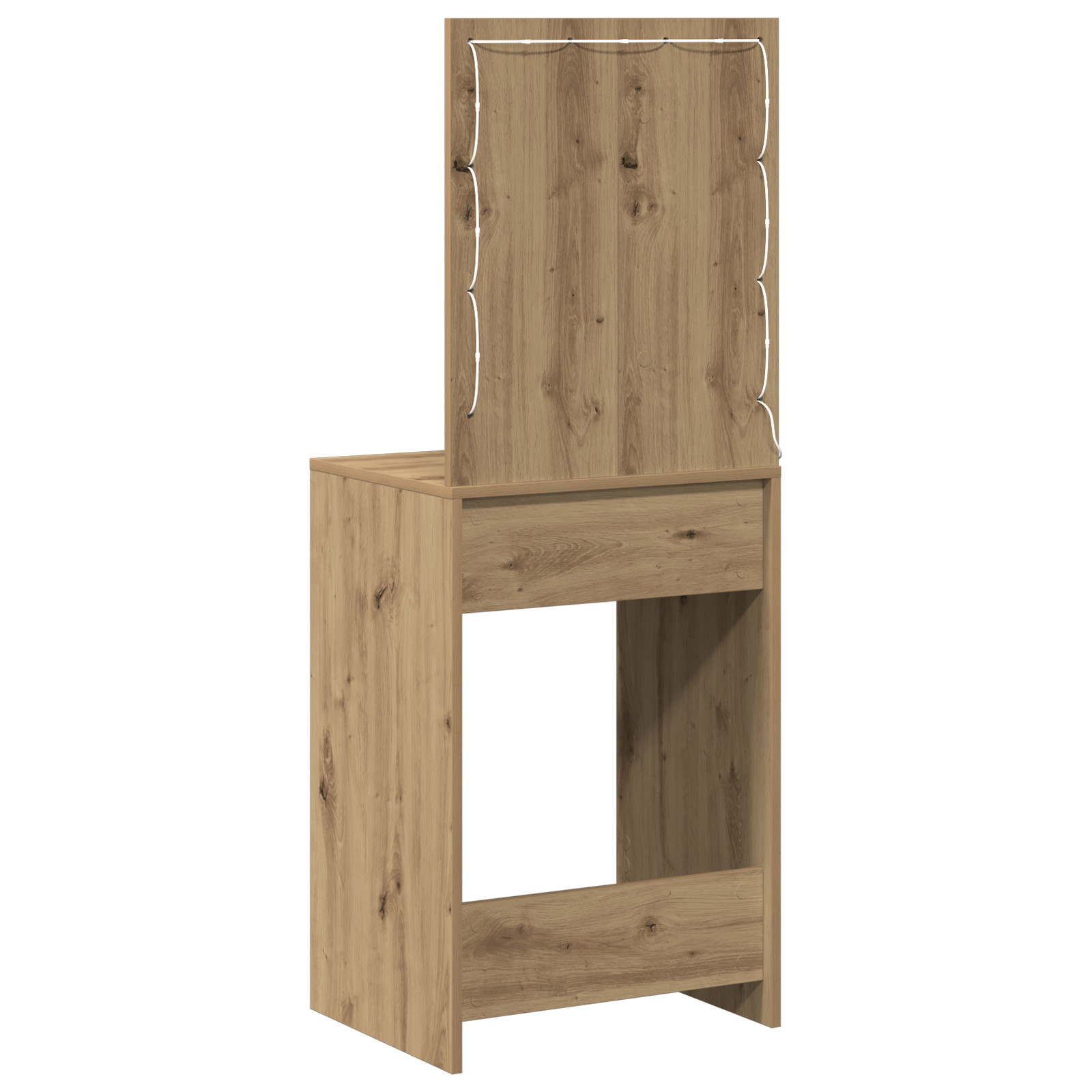 Dressing Table with LED Lights Artisan Oak 50x41x135 cm - Image 7