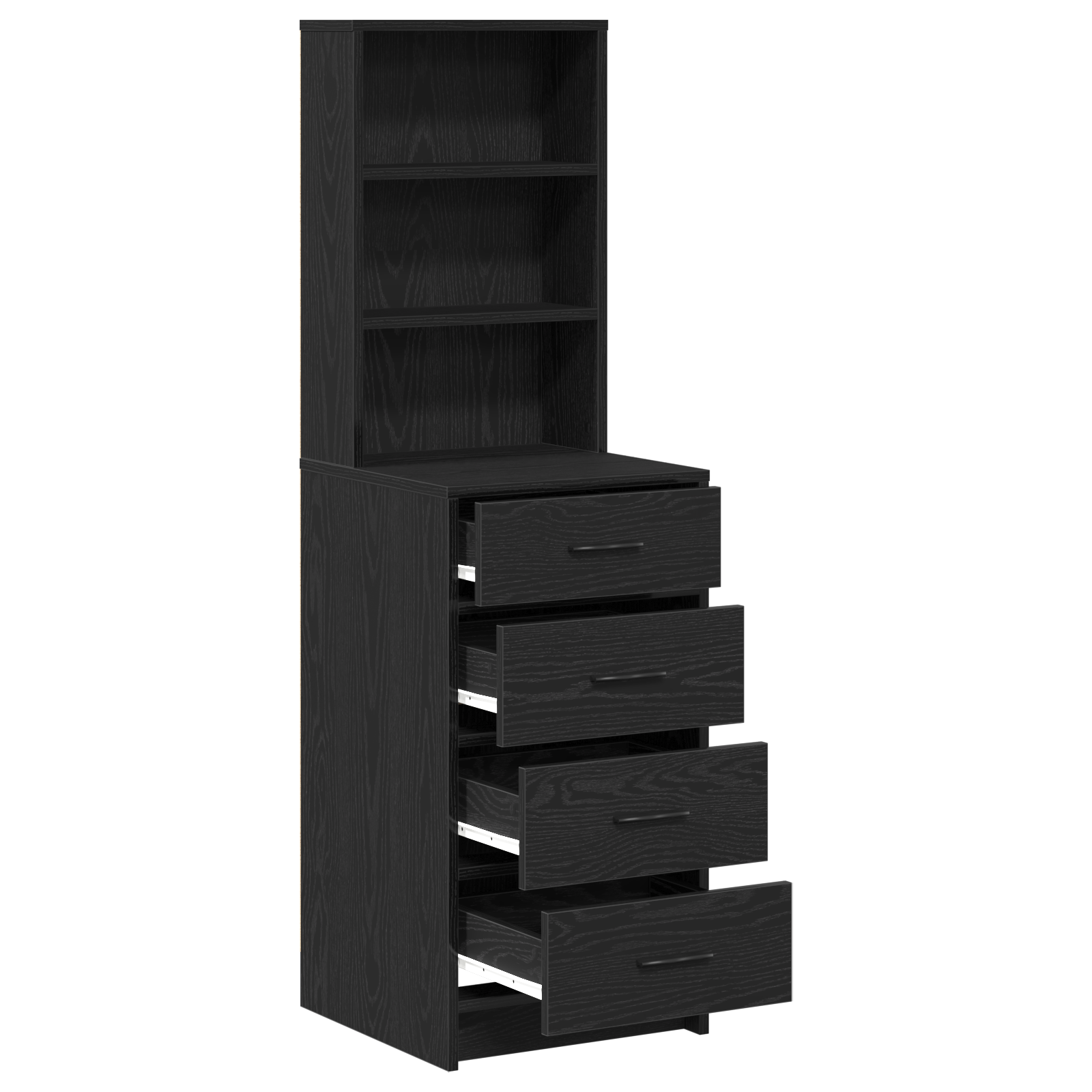 Highboard Black Oak 40x41x135 cm Engineered Wood - Image 5