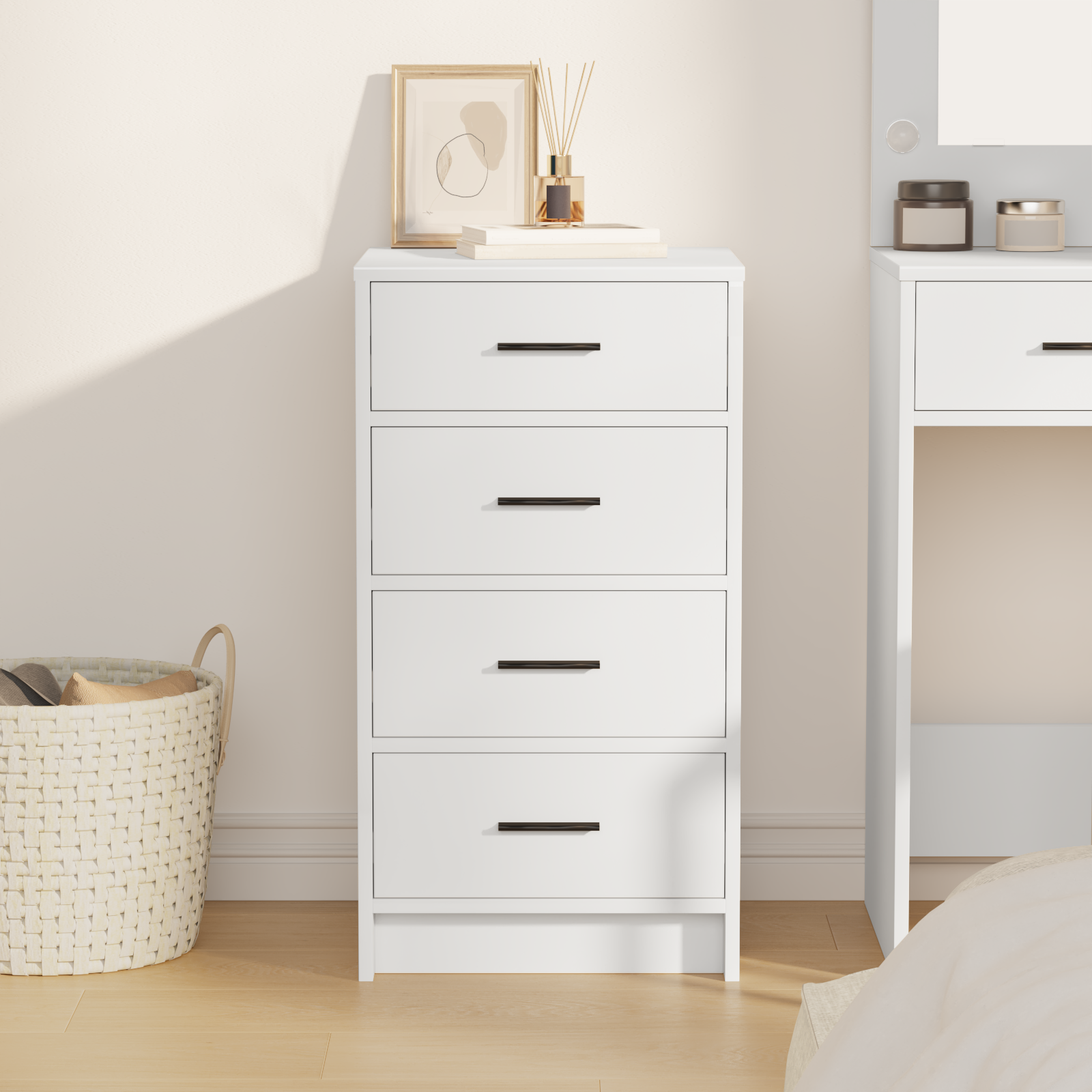 Sideboard White 40x41x75 cm Engineered Wood - Image 4