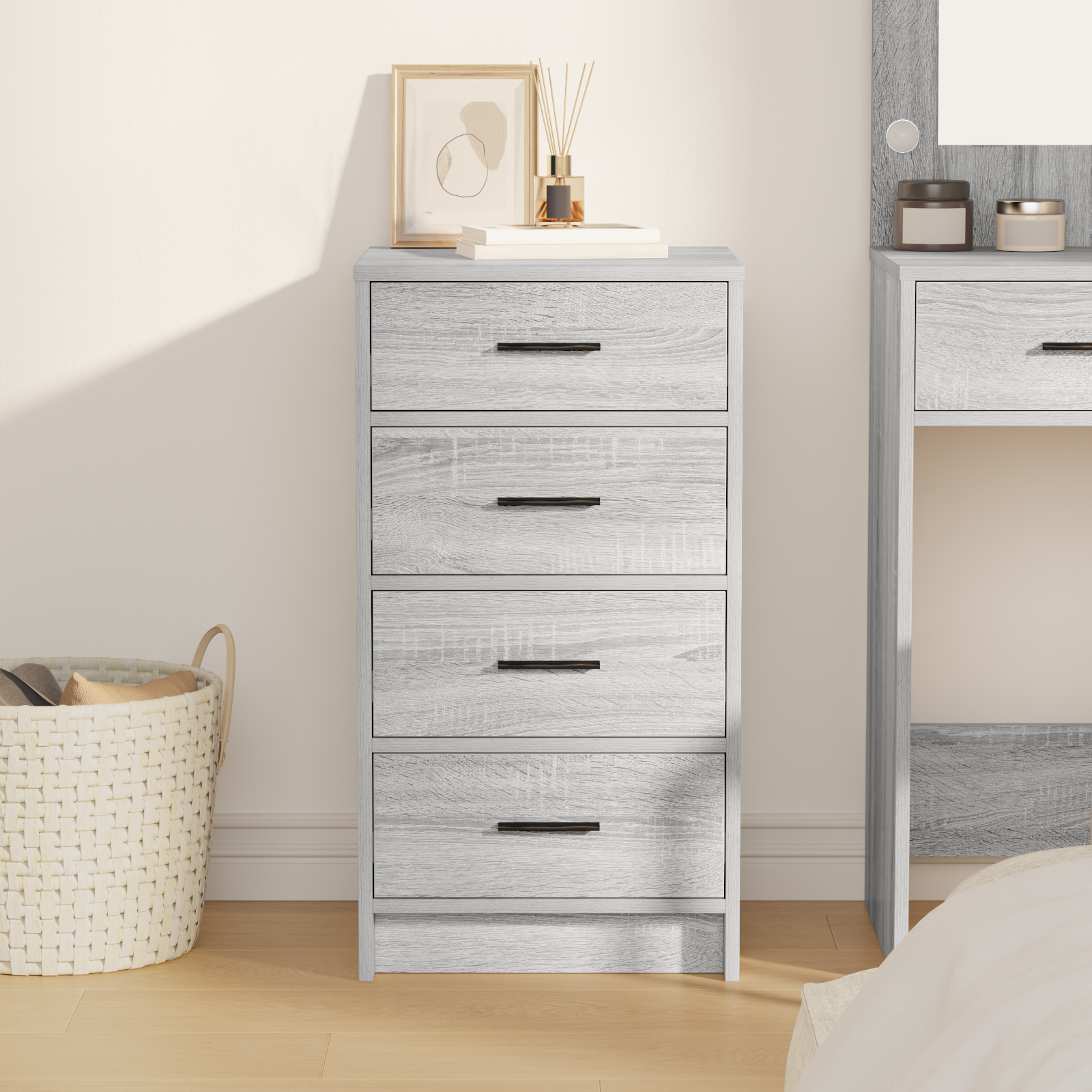 Sideboard Grey Sonoma 40x41x75 cm Engineered Wood - Image 4