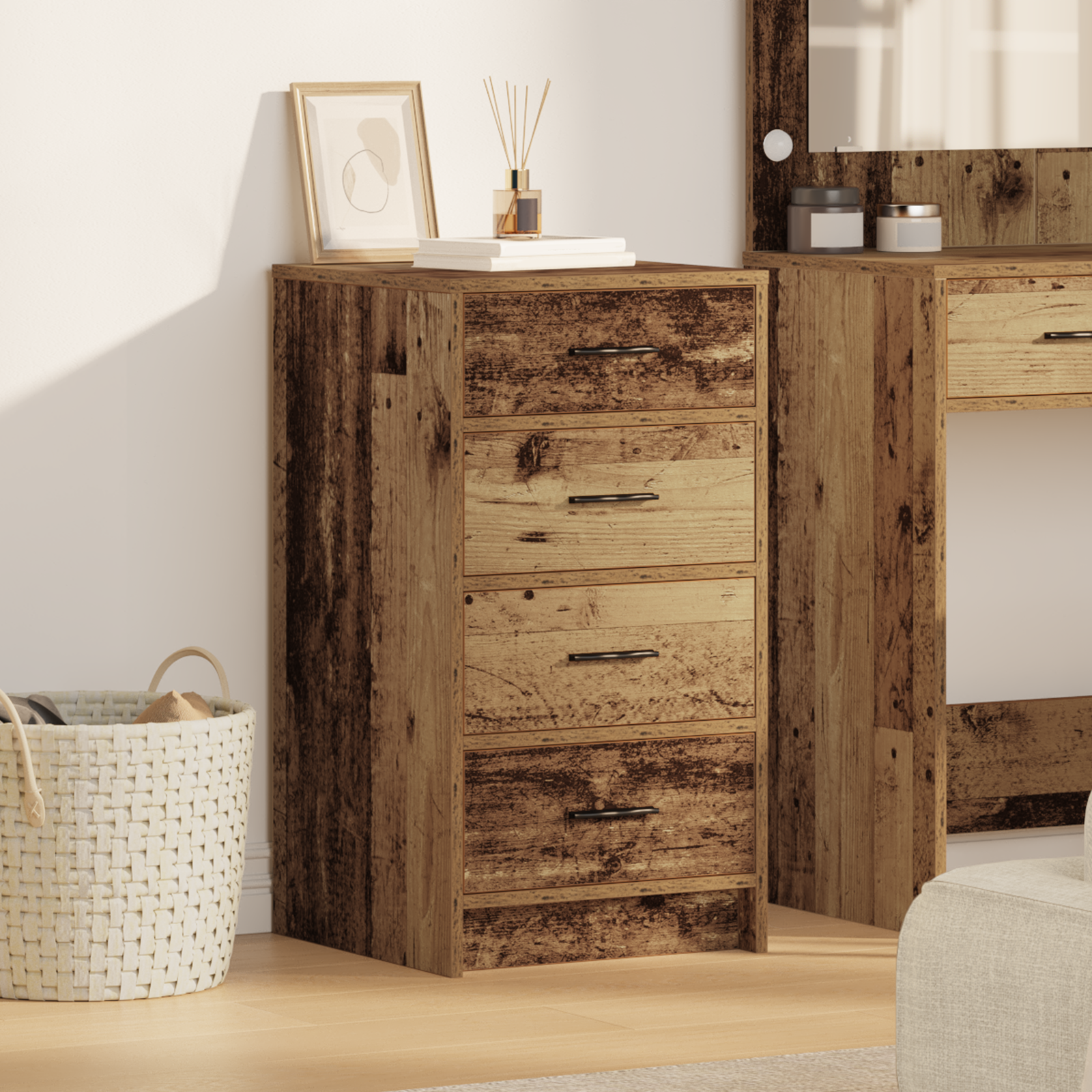 Thumbnail - vidaXL Sideboard Altholz 40x41x75 cm Holzwerkstoff