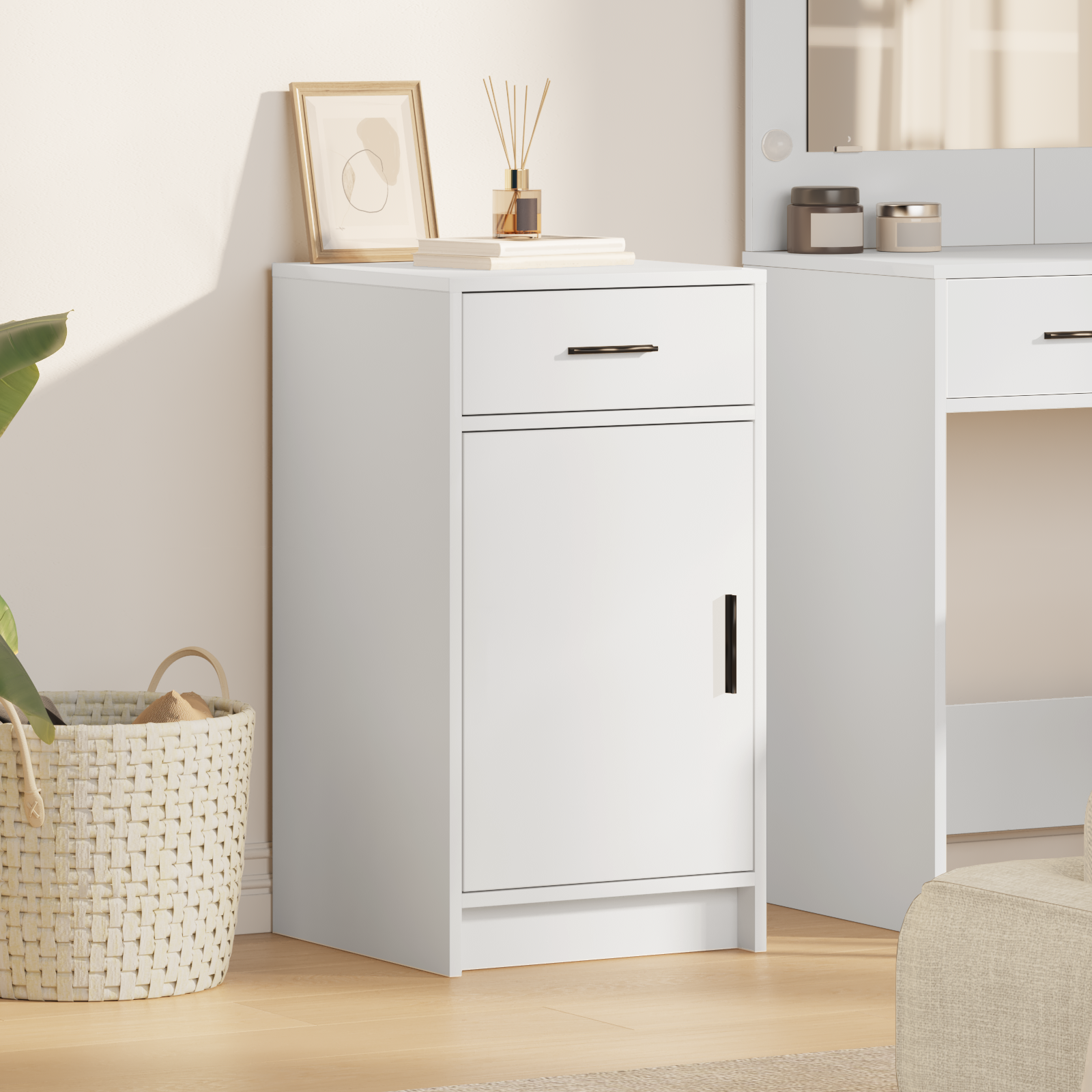 Sideboard White 40x41x75 cm Engineered Wood