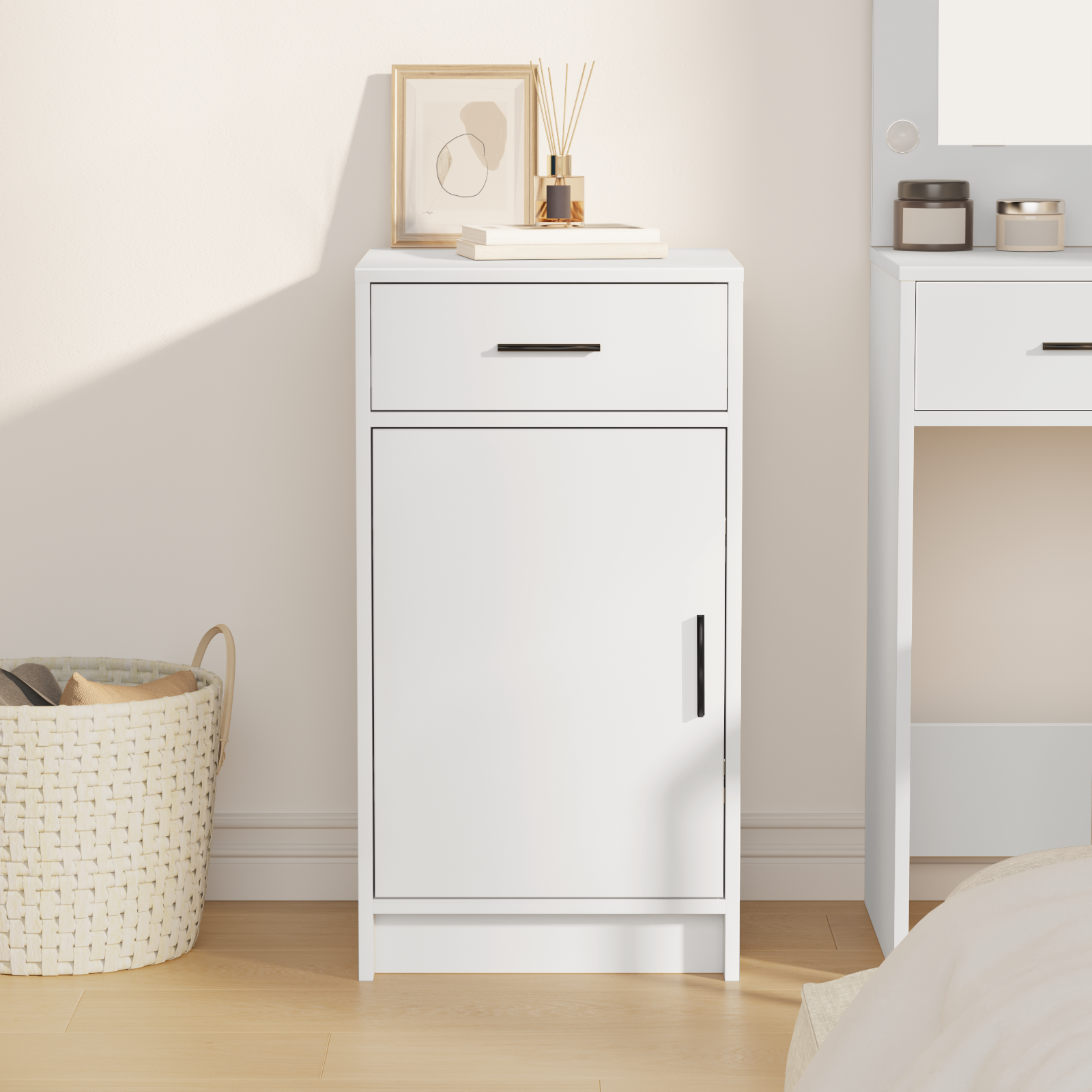 Sideboard White 40x41x75 cm Engineered Wood - Image 4