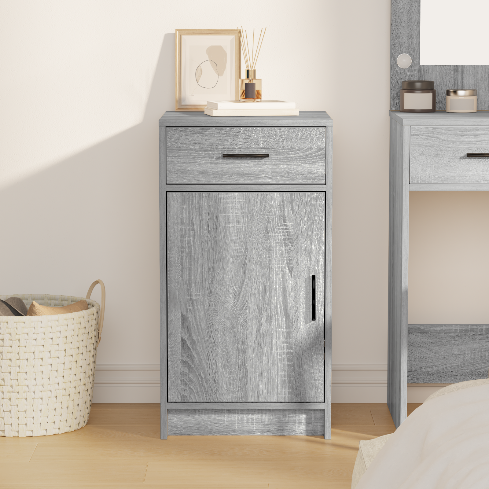 Sideboard Grey Sonoma 40x41x75 cm Engineered Wood - Image 4