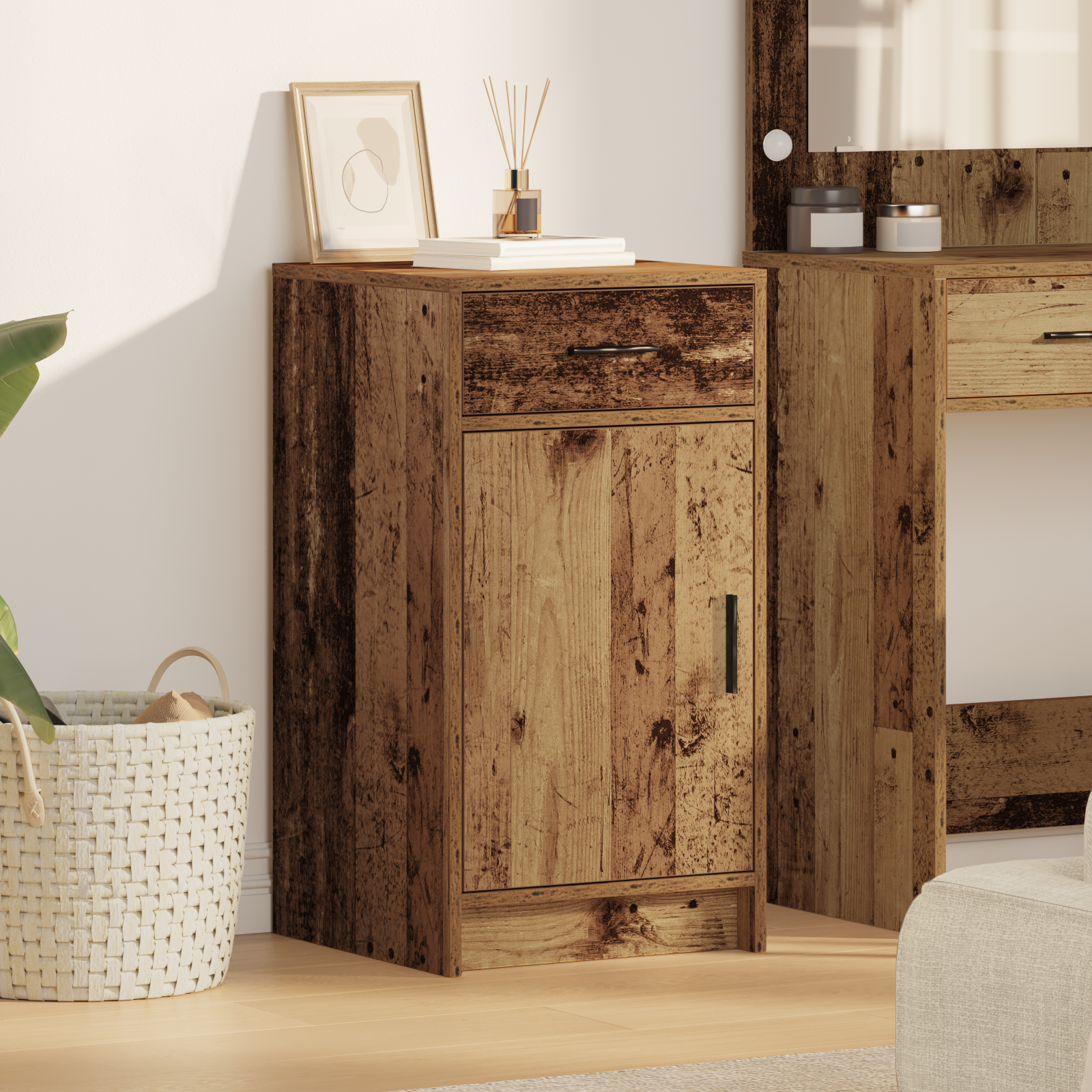 Sideboard Old Wood 40x41x75 cm Engineered Wood