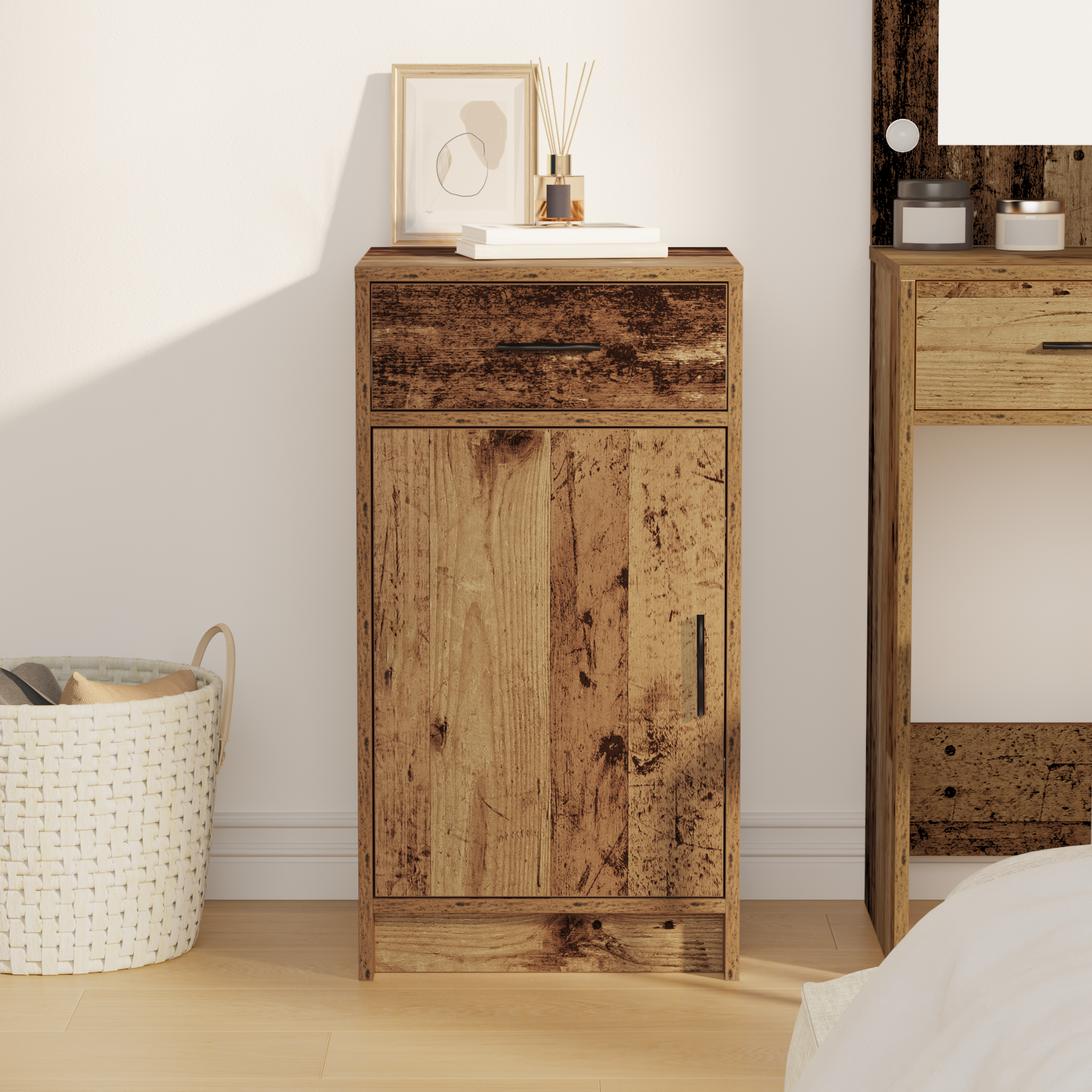 Sideboard Old Wood 40x41x75 cm Engineered Wood - Image 4