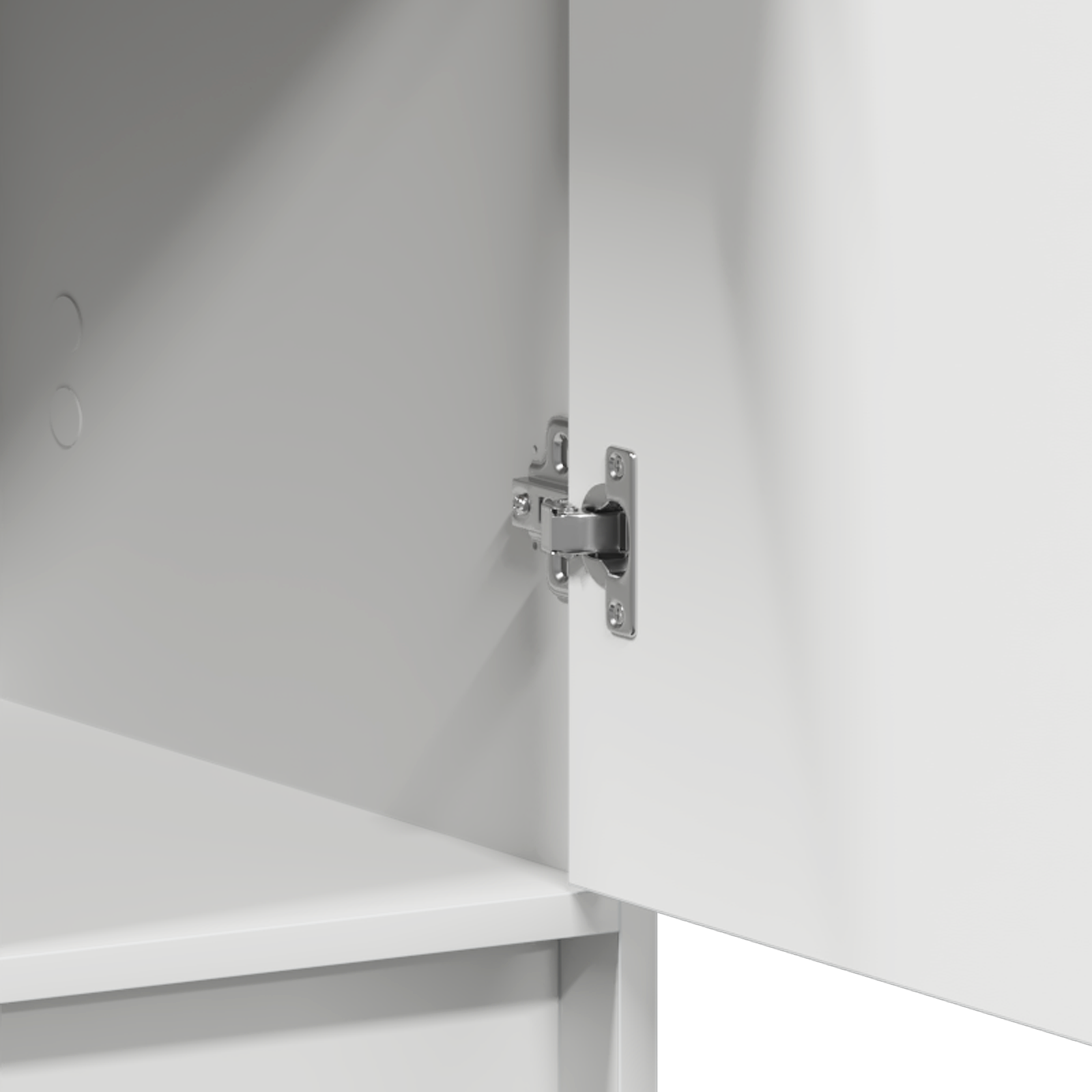 Tall Cabinet White 40x41x135 cm Made of Engineered Wood - Image 11