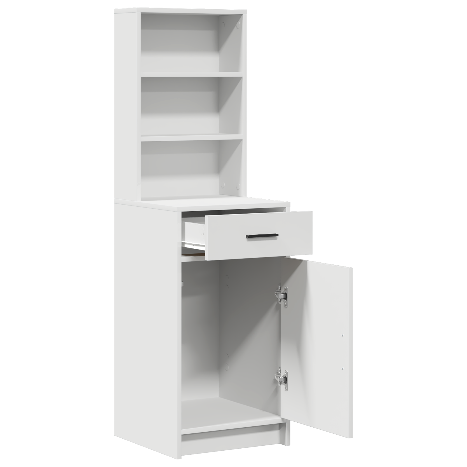 Tall Cabinet White 40x41x135 cm Made of Engineered Wood - Image 5
