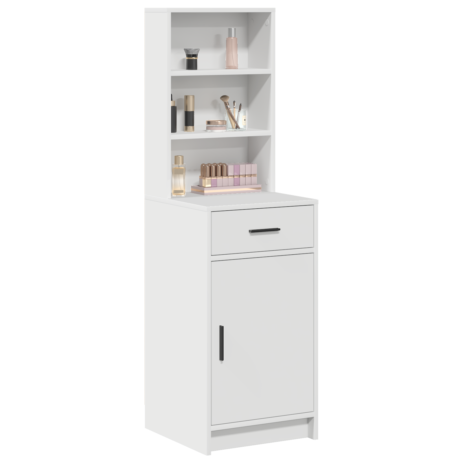 Tall Cabinet White 40x41x135 cm Made of Engineered Wood - Image 3