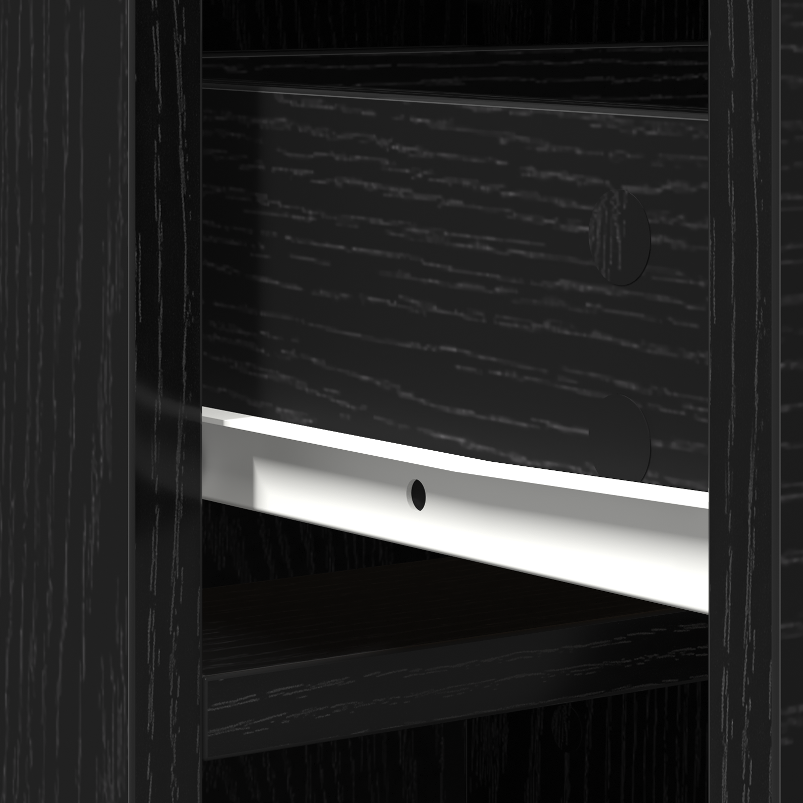 Highboard in Black Oak - 40x41x135 cm, Made from Engineered Wood - Image 10