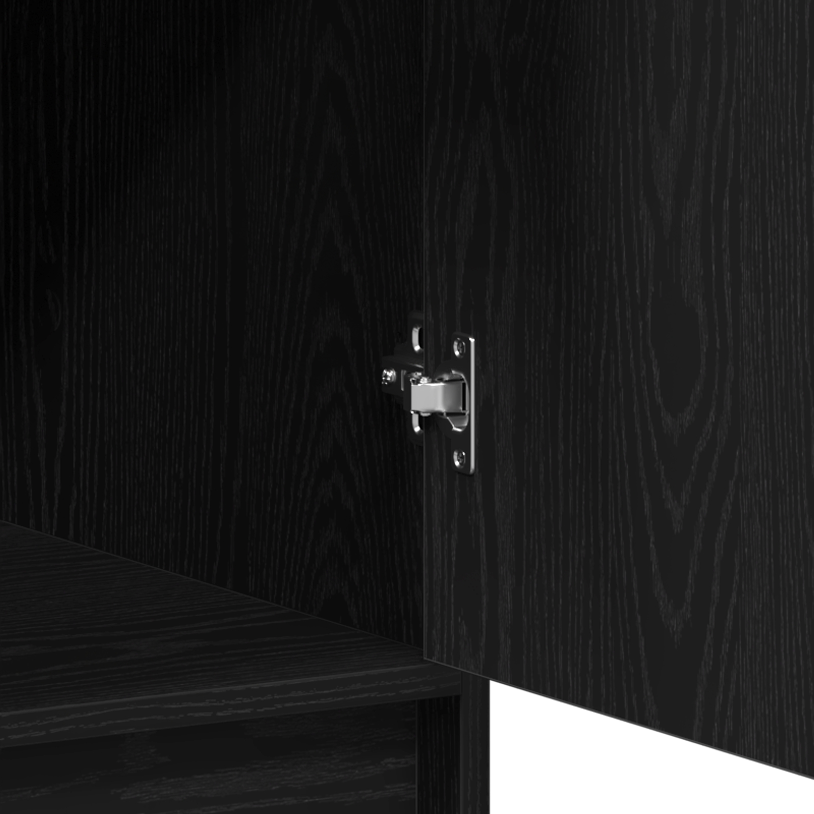 Highboard in Black Oak - 40x41x135 cm, Made from Engineered Wood - Image 11