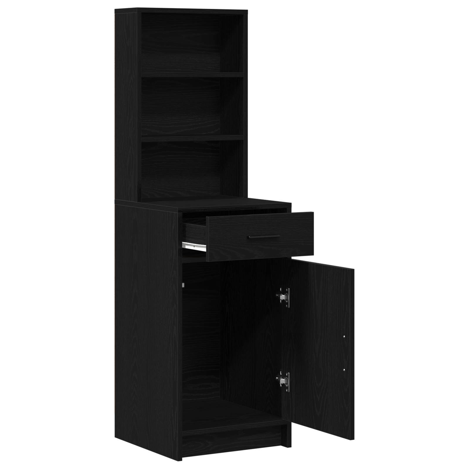 Highboard in Black Oak - 40x41x135 cm, Made from Engineered Wood - Image 5