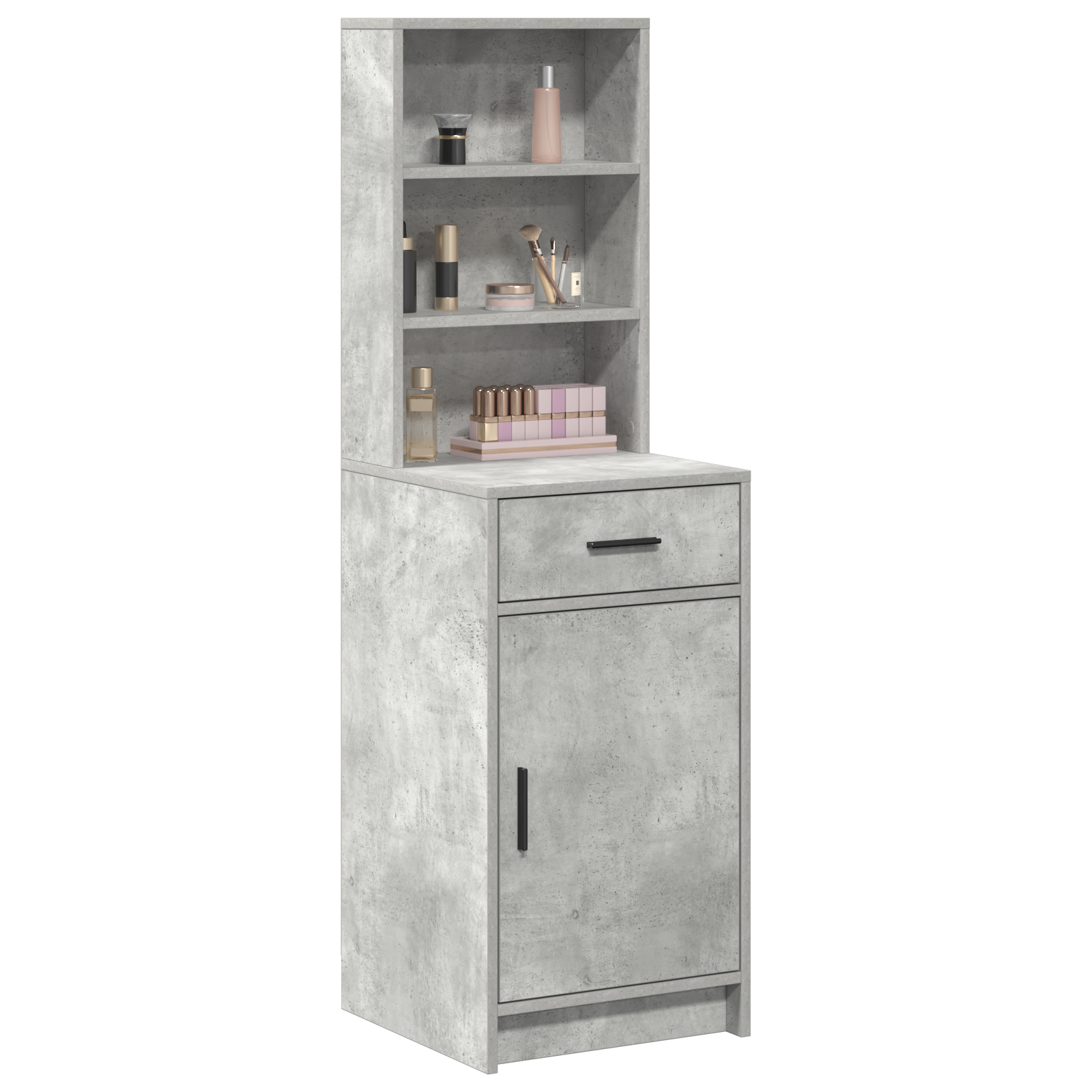 Highboard Concrete Grey 40x41x135 cm Engineered Wood - Image 3