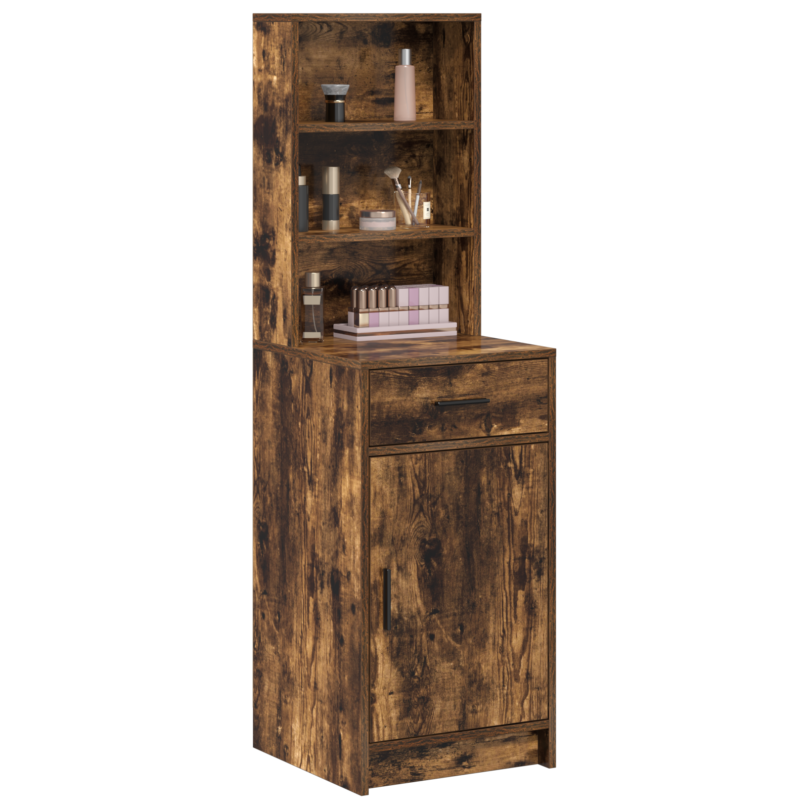 Highboard in Smoked Oak, 40x41x135 cm, Made of Engineered Wood - Image 3