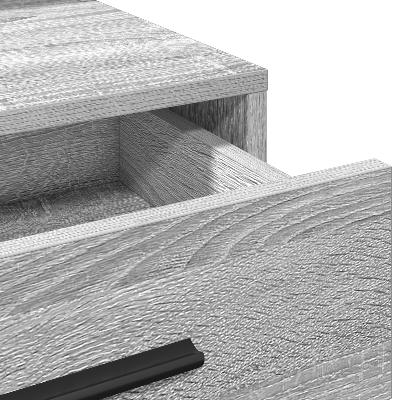 Grey Sonoma Dressing Table with LED Lights - 79x41x135 cm - Image 8