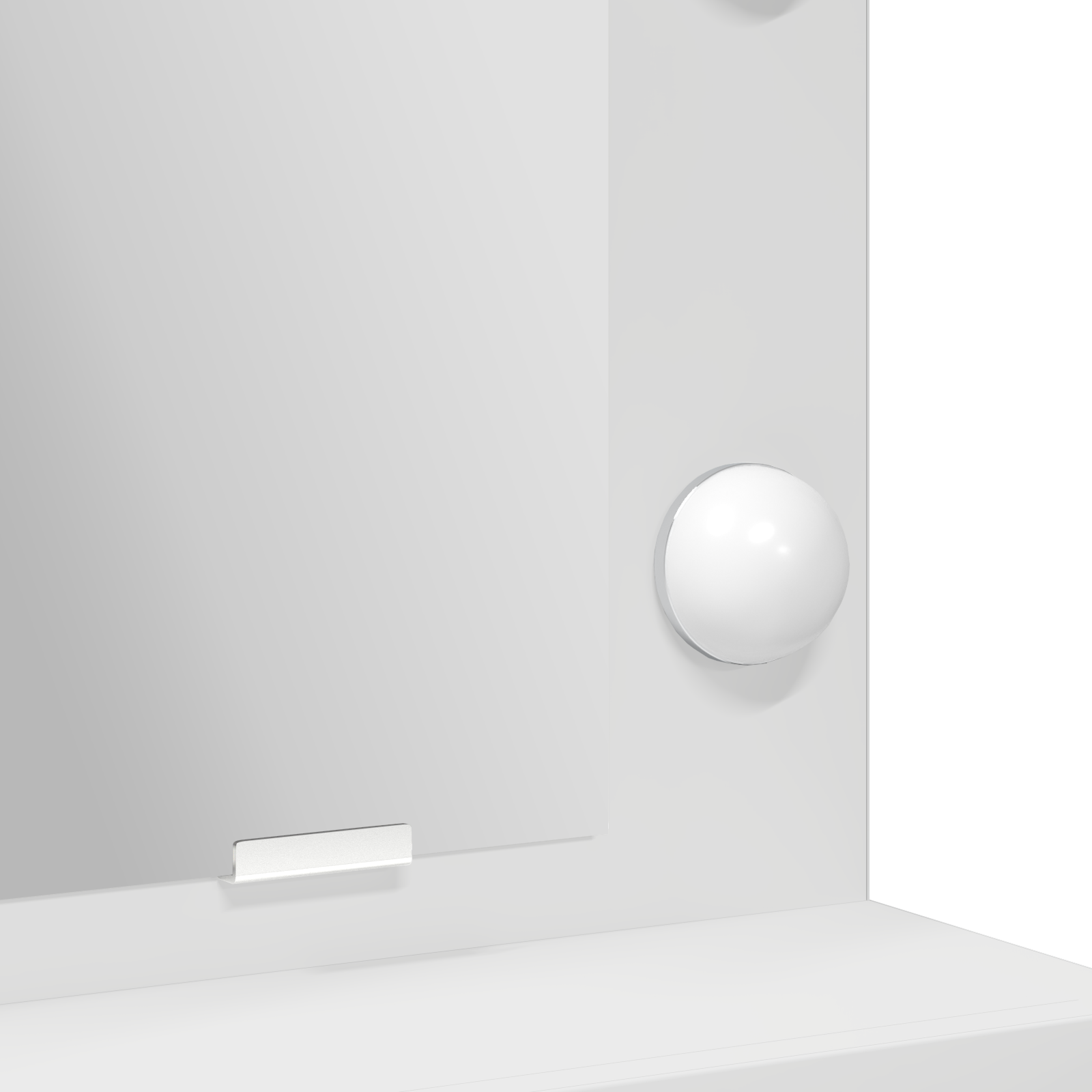 Vanity Table White MDF 50 x 41 x 135 cm Mirror Vanity Table - Image 9