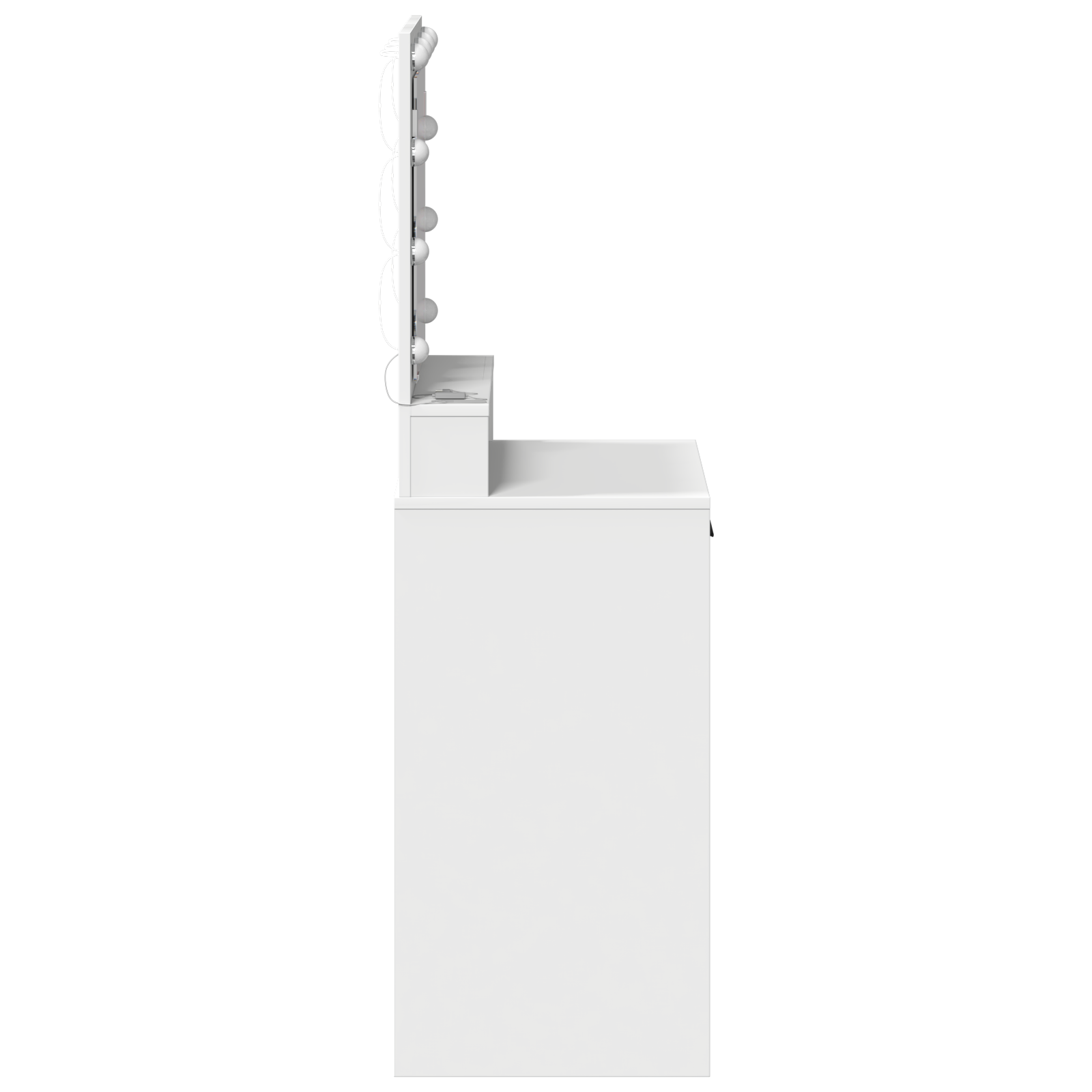 Vanity Table White MDF 50 x 41 x 135 cm Mirror Vanity Table - Image 6