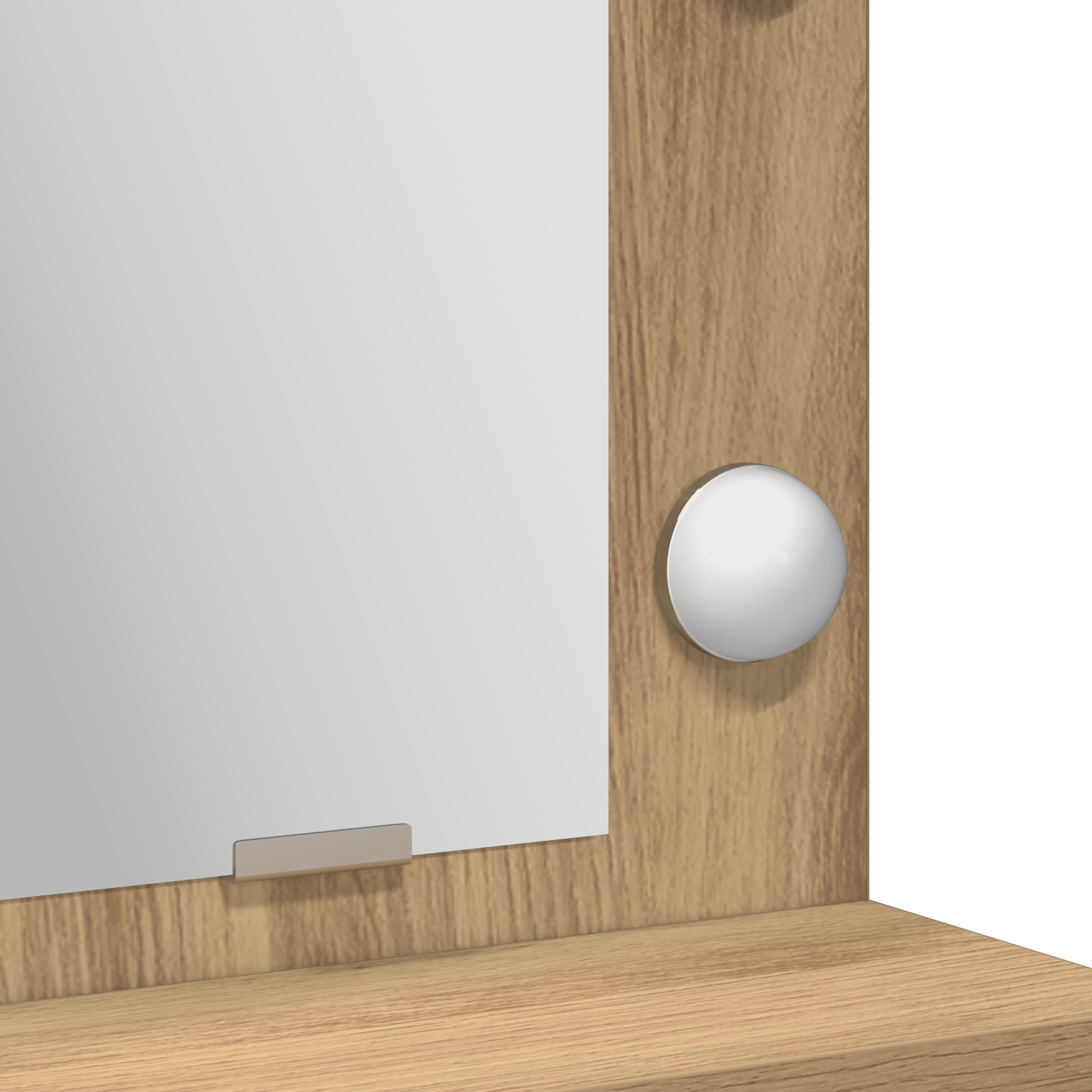 Dressing Table with LED Lights - Artisan Oak, 50x41x135 cm - Image 9