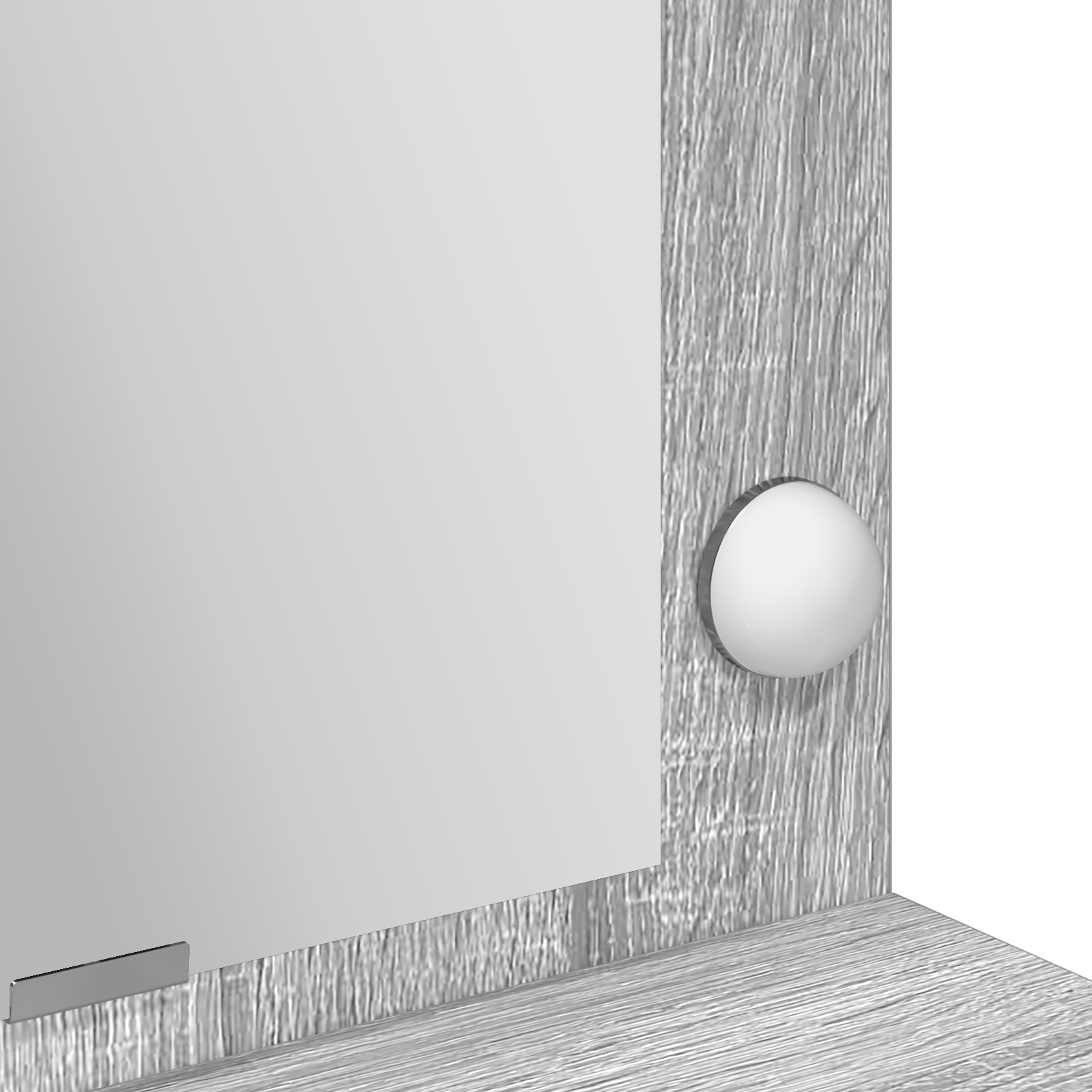 Gray Sonoma Dressing Table with LED Lights - 100x41x135 cm - Image 8